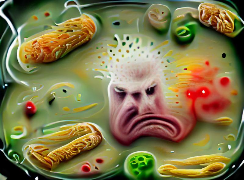 The bacteria in this food is really pissed off!