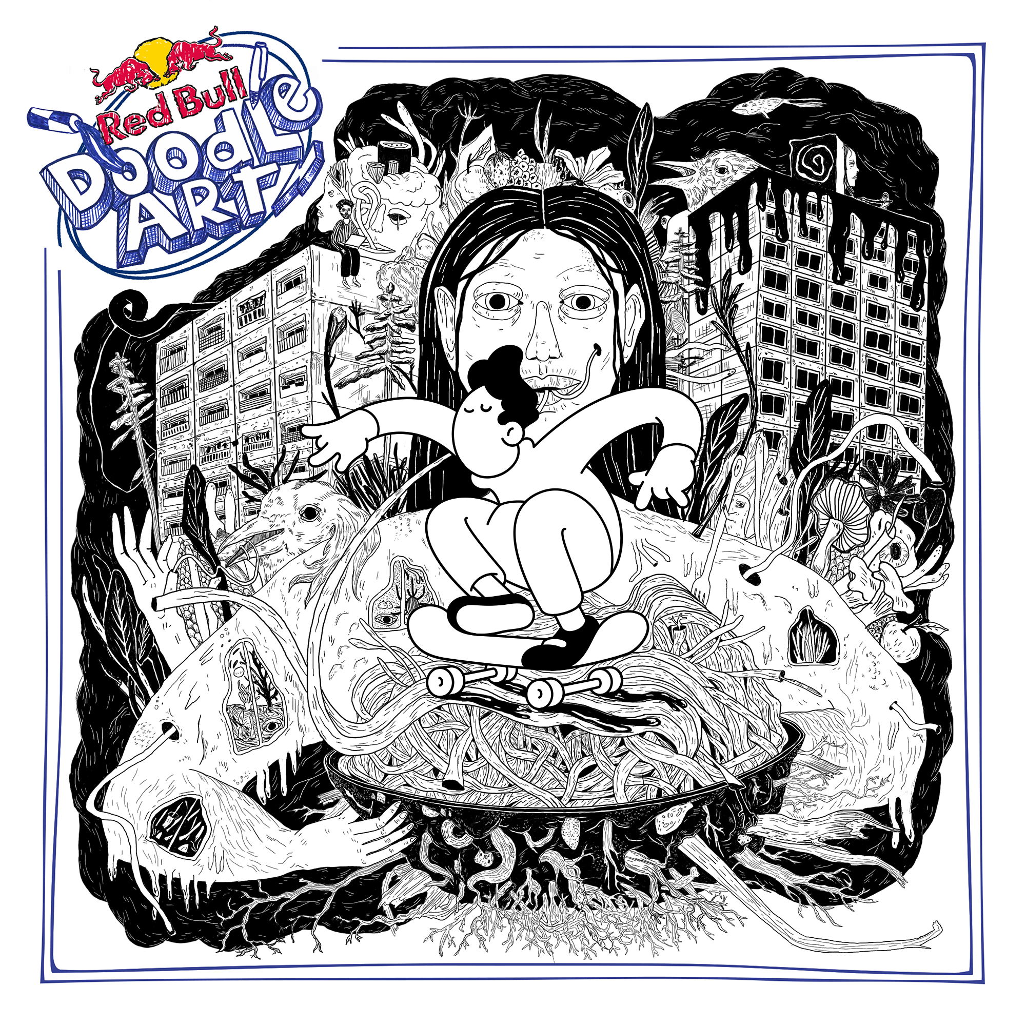 Red Bull Doodle Art Collection mentored by Burnt Toast #6497/12935