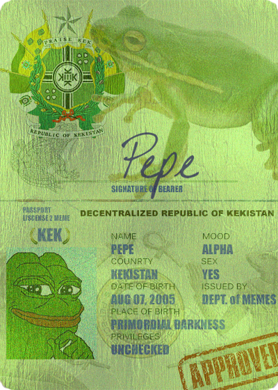 (Fractional - see description) PEPEPASSPORT Series 13, Card 1 【1/100000】balance: 2e-6