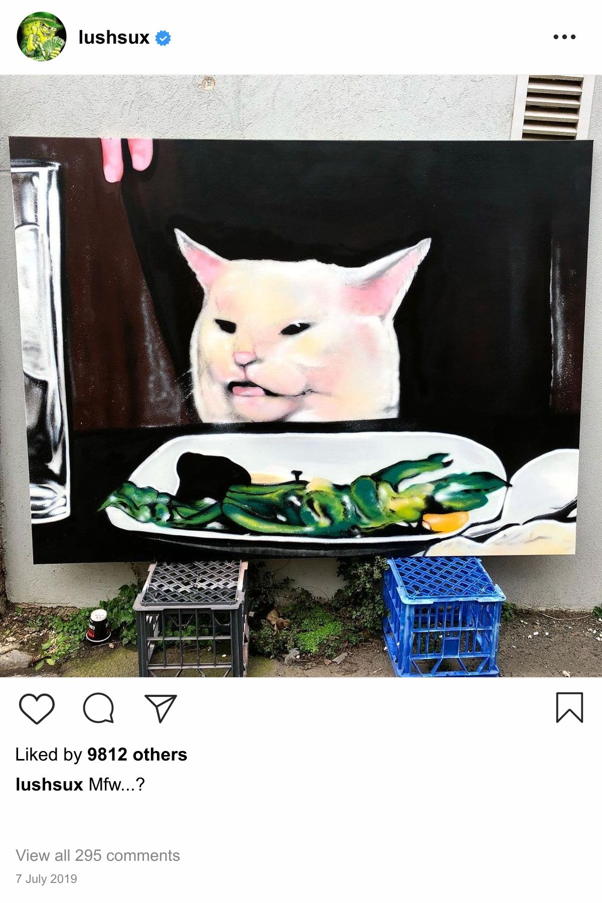 Lushsux #3532 - Painting Cat Meme