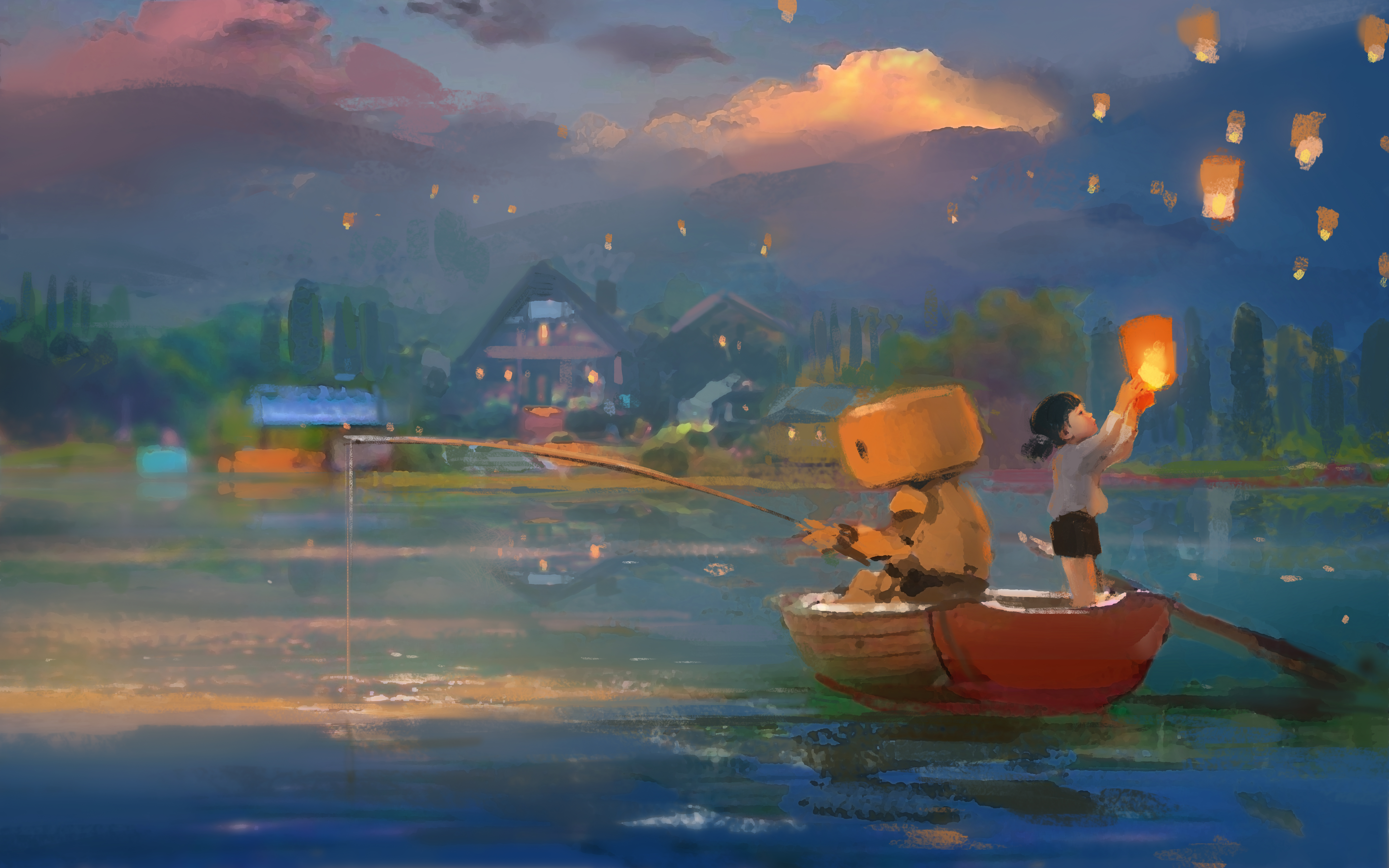 Evening boat