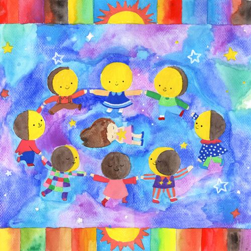 Good Night - Watercolor on A3 paper