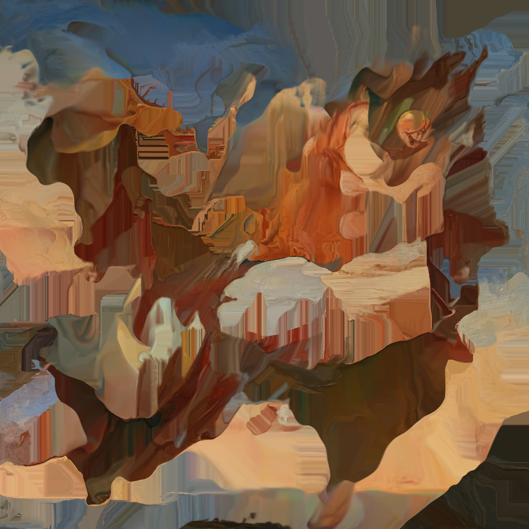Saint catherine of alexandria carried by angels to mount sinai