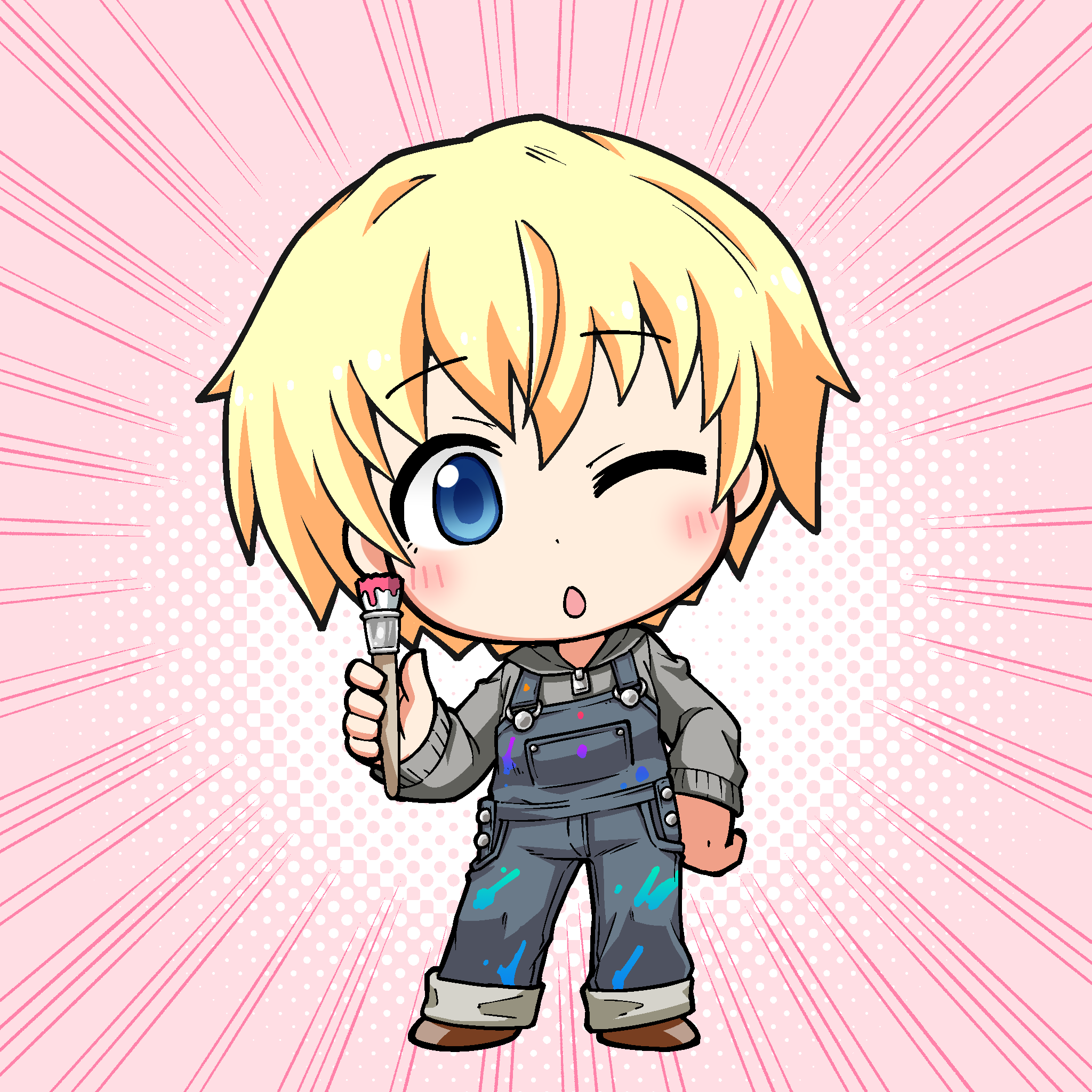 Tere QN! blond overall #5155