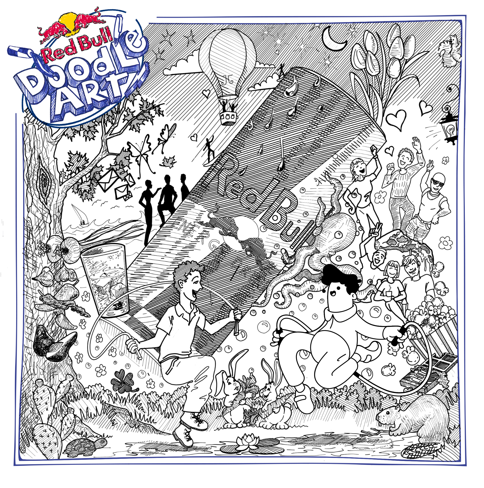 Red Bull Doodle Art Collection mentored by Burnt Toast #3555/12935