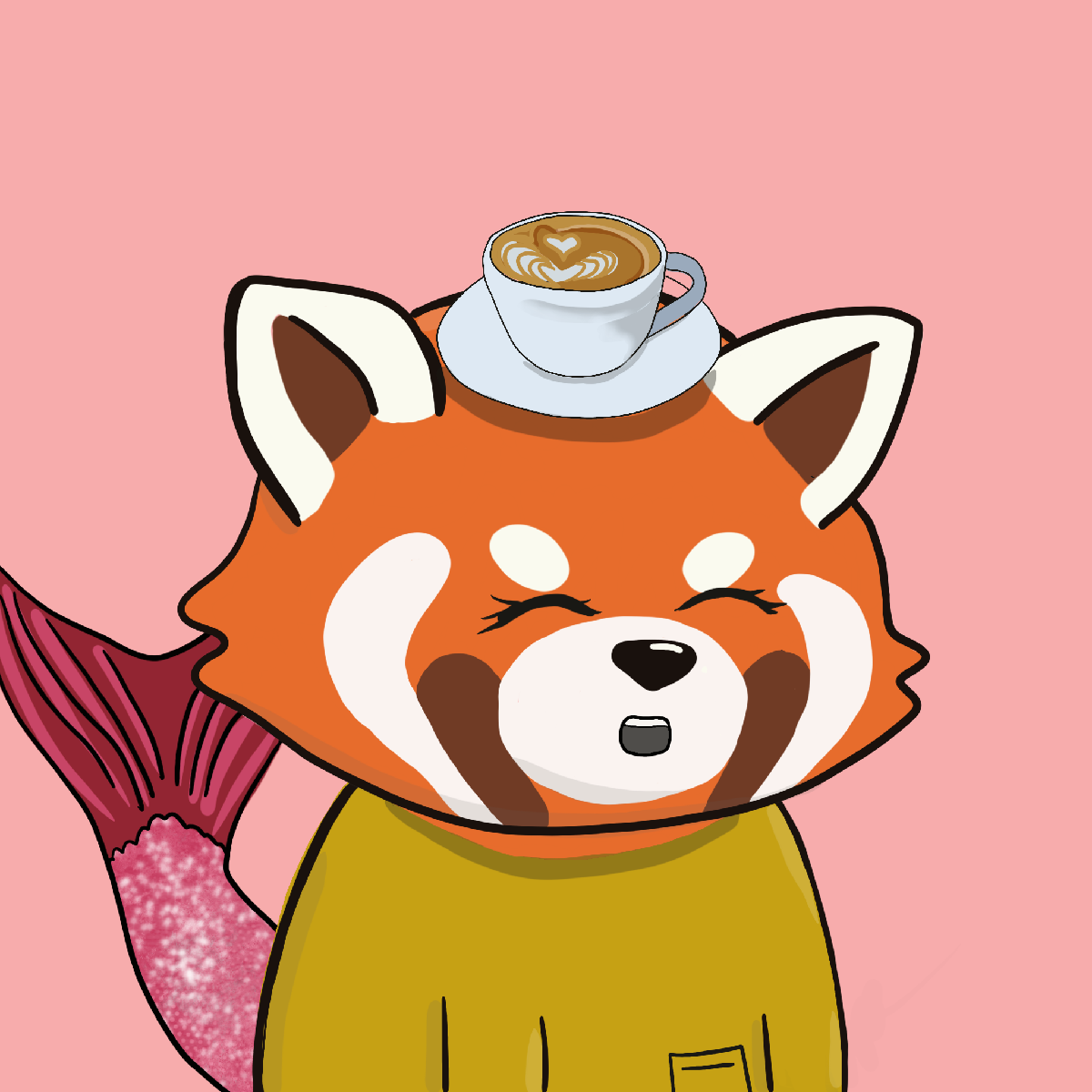 Okay Red Panda #7087