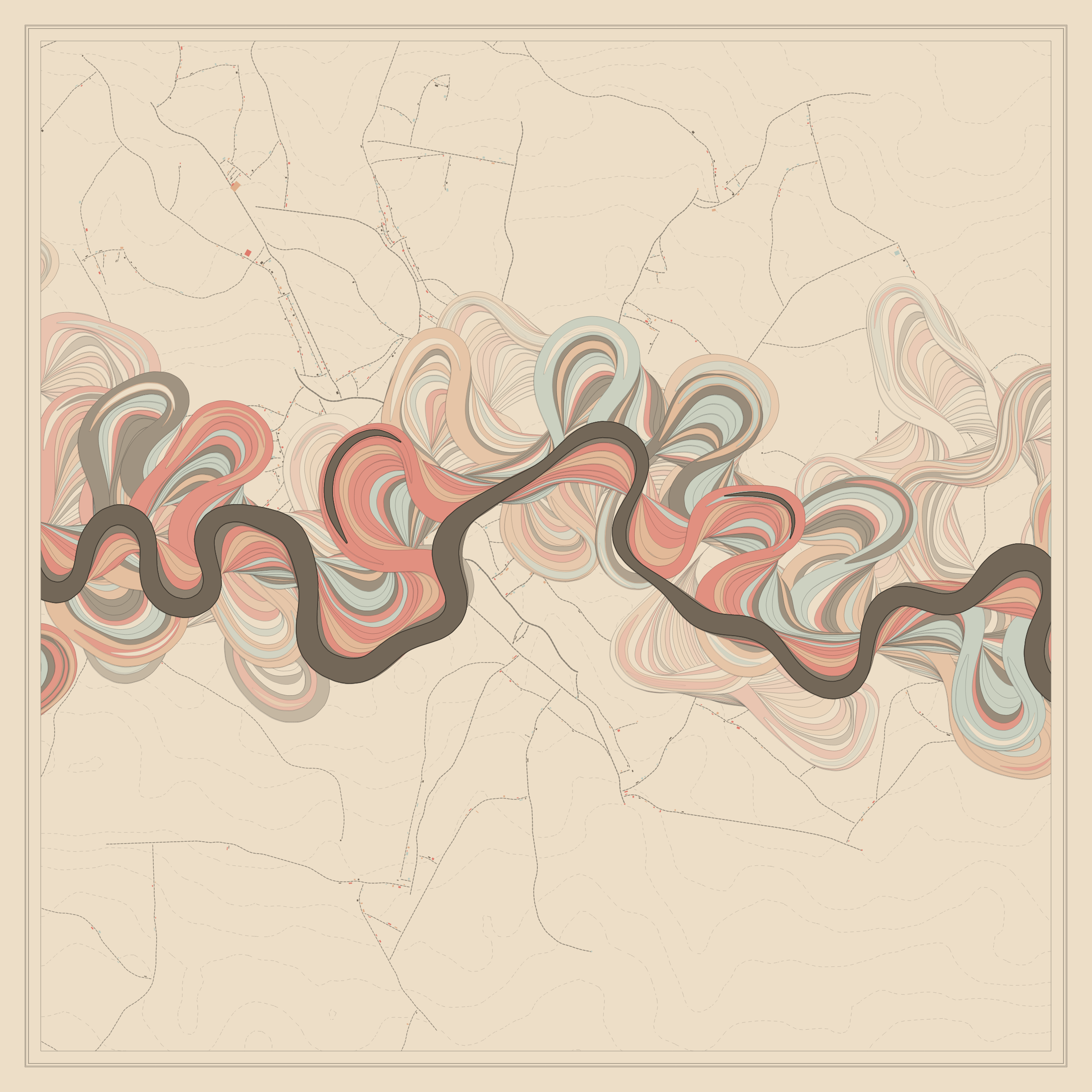 Ancient Courses of Fictional Rivers #311