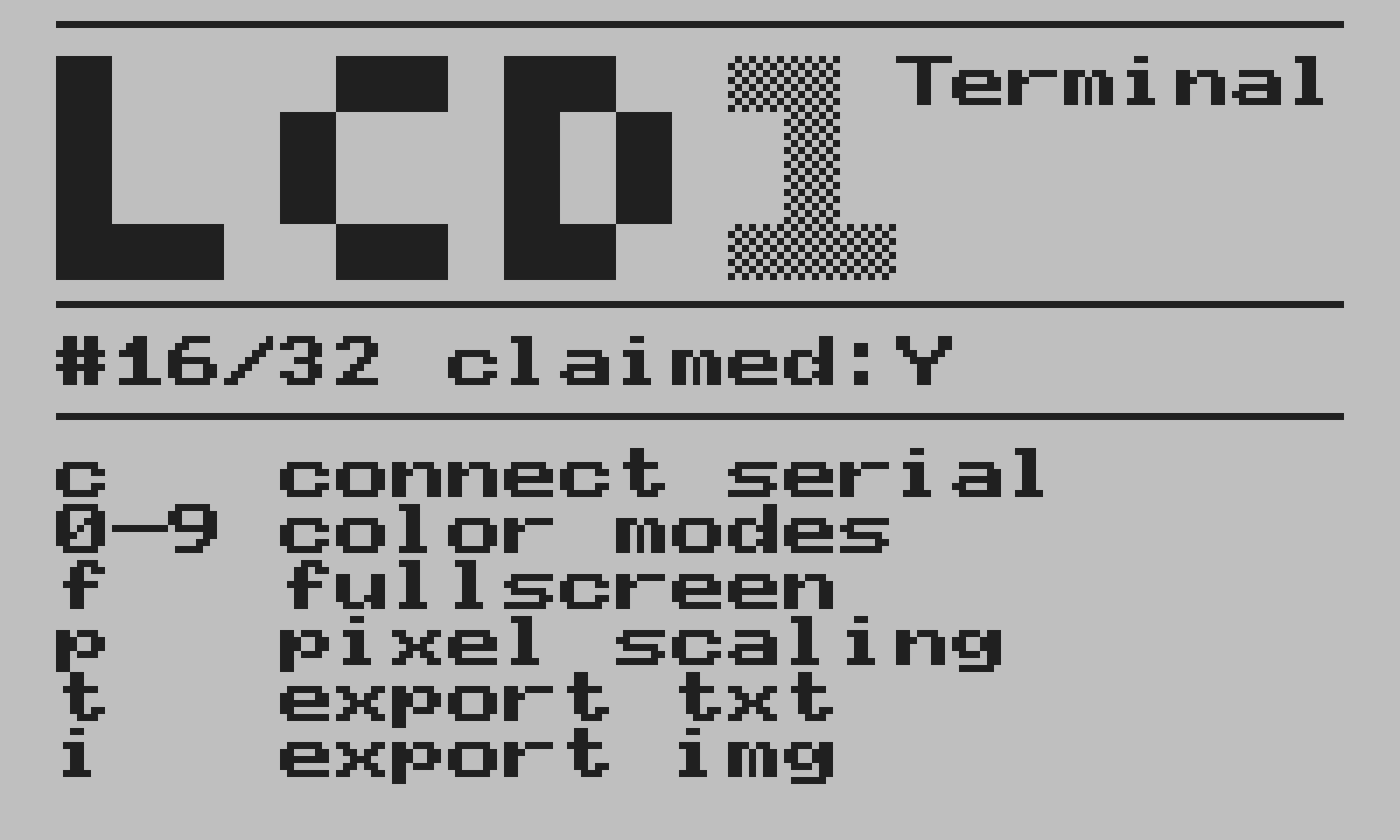 LCD 1 #16/32