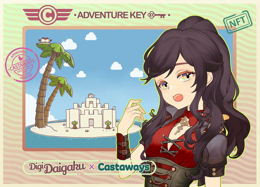 DigiDaigaku Genesis Adventure Key Castaways #744 - Wakana