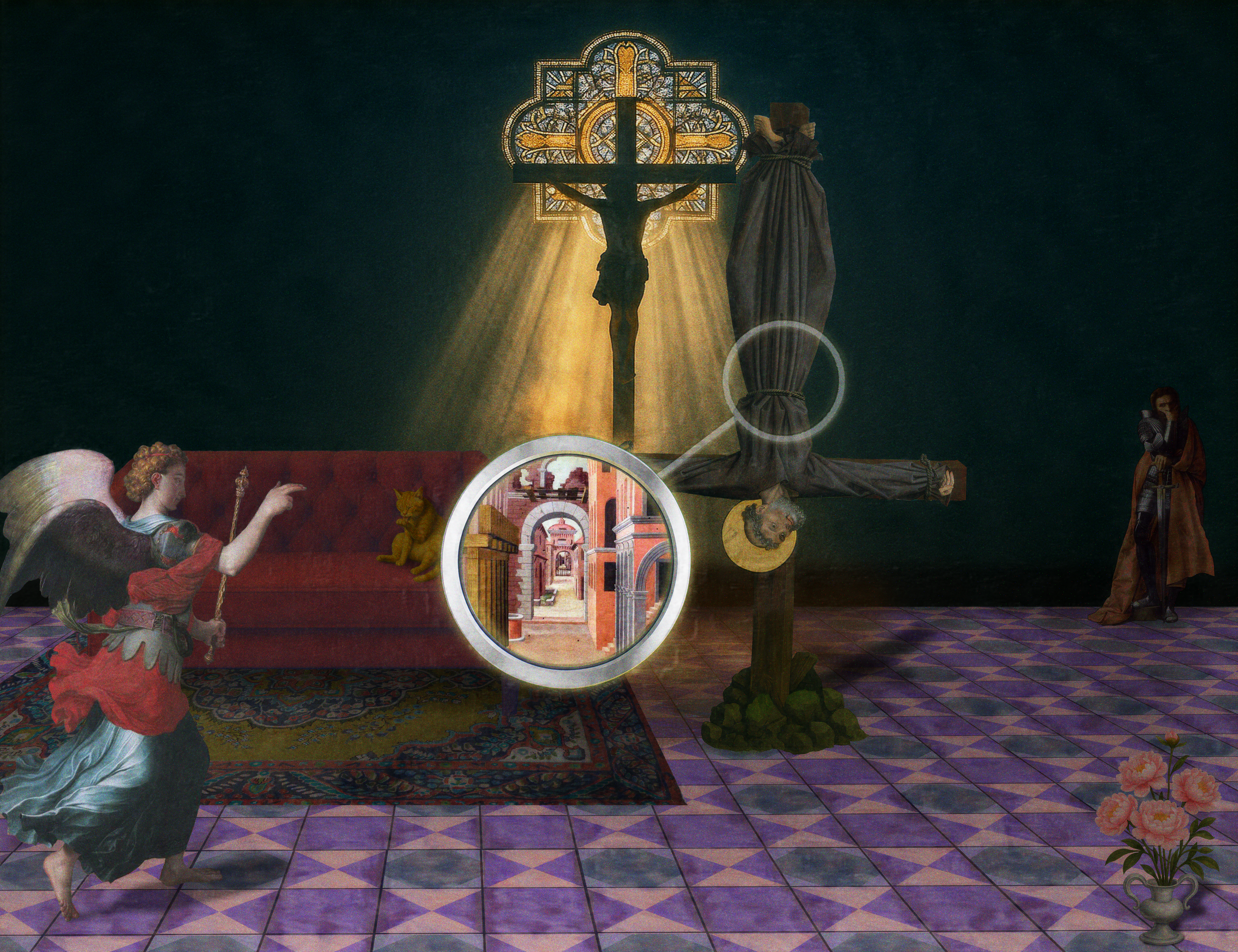 The Pilgrim’s Living Room Crucifixion; Mona Lisa Hyper-Gamble #79