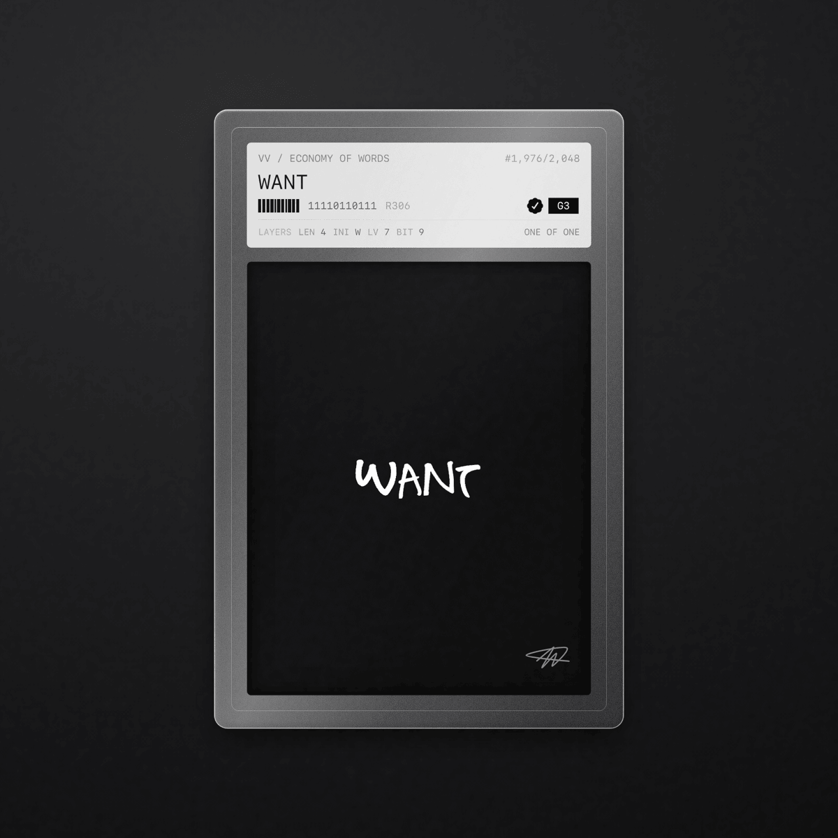 WANT · #1976