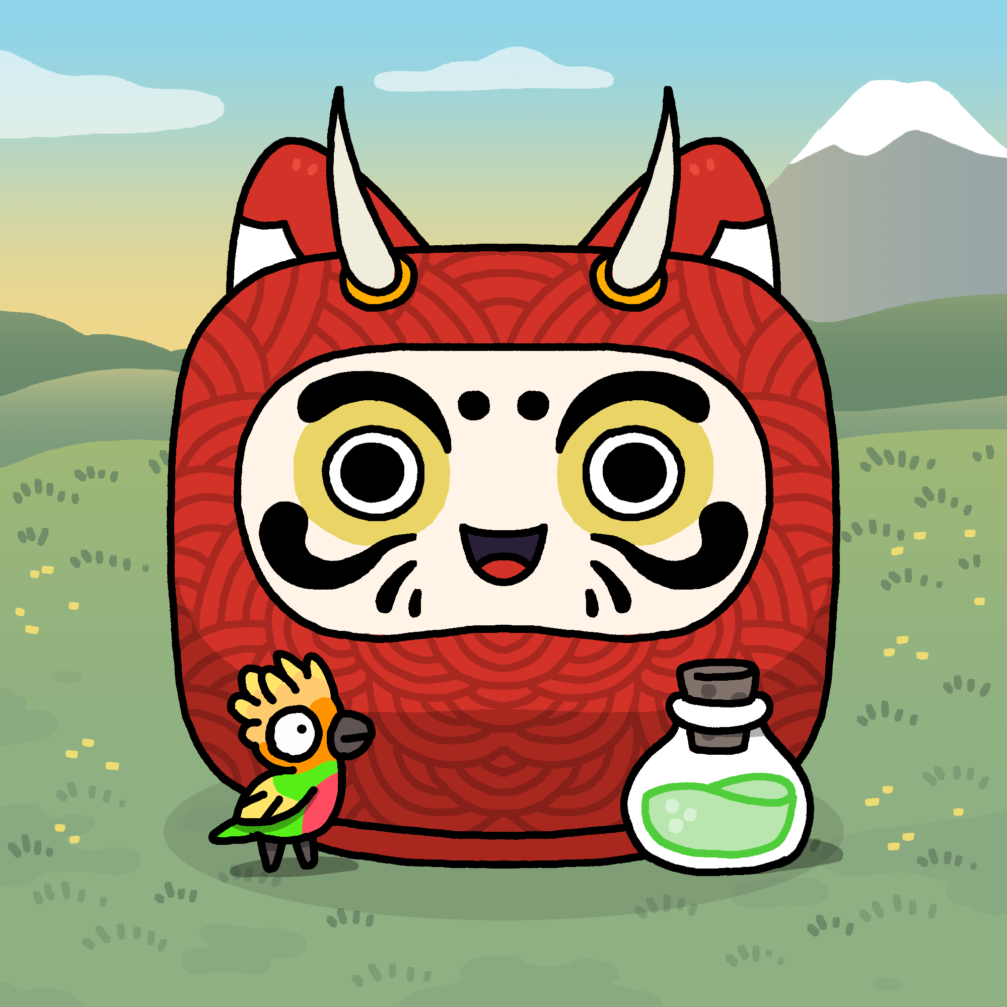 Neko Daruma #353