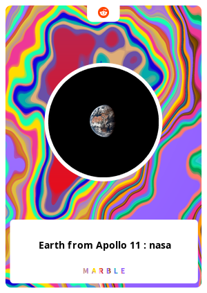 Earth from Apollo 11 : nasa