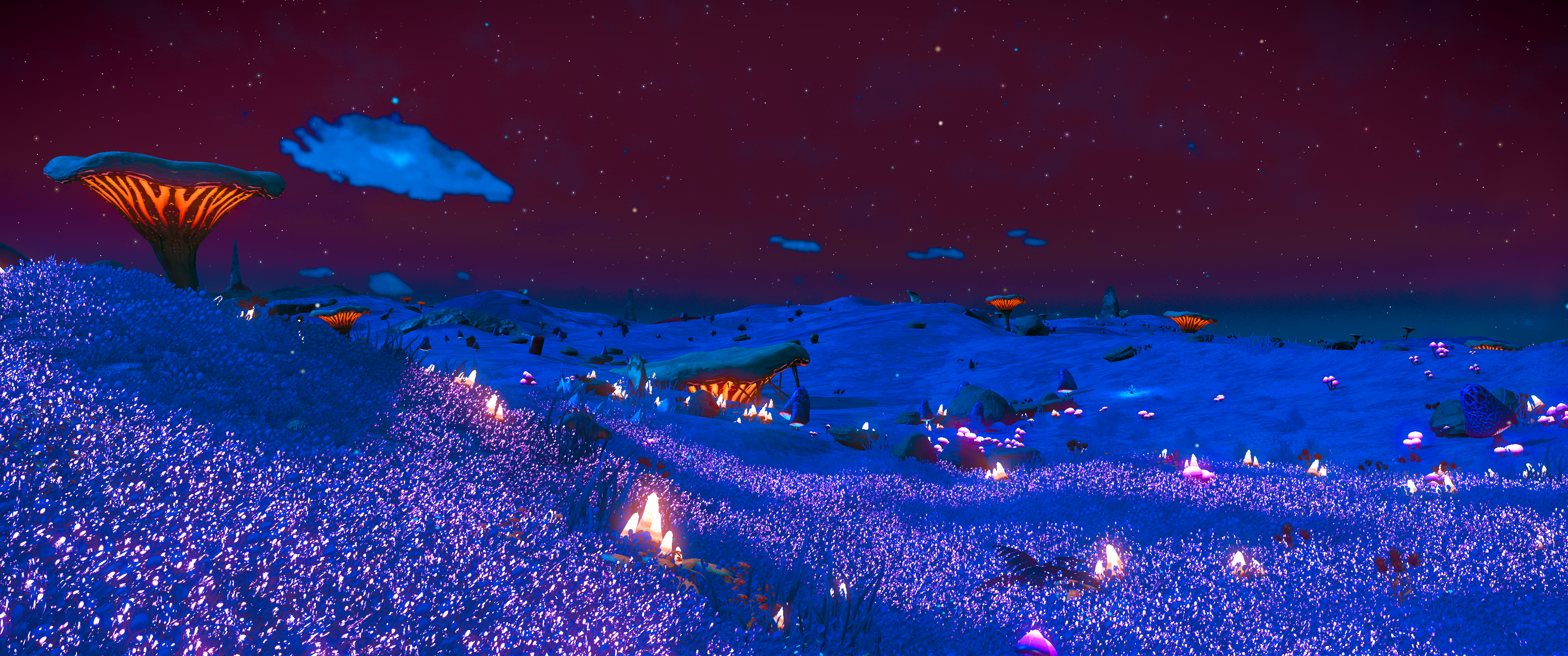 Random Landscape (With Mushrooms)