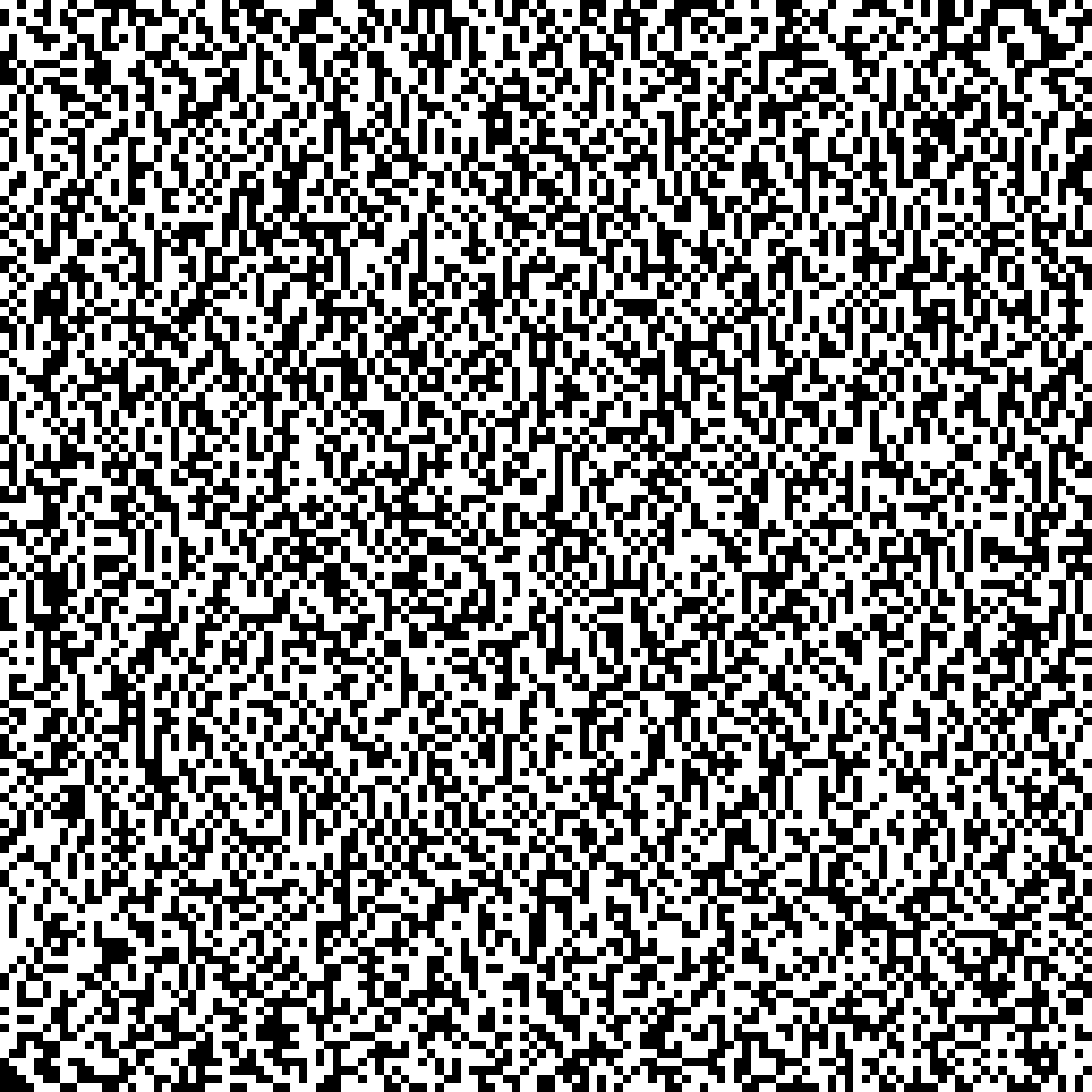 Proof of Work 128x128 Binary Random