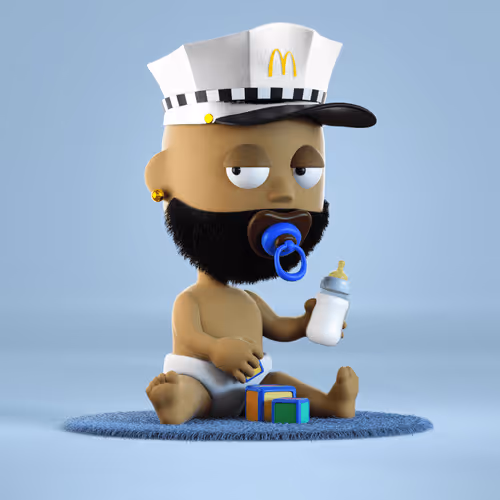 Fast Food Baby Punk 3D #186