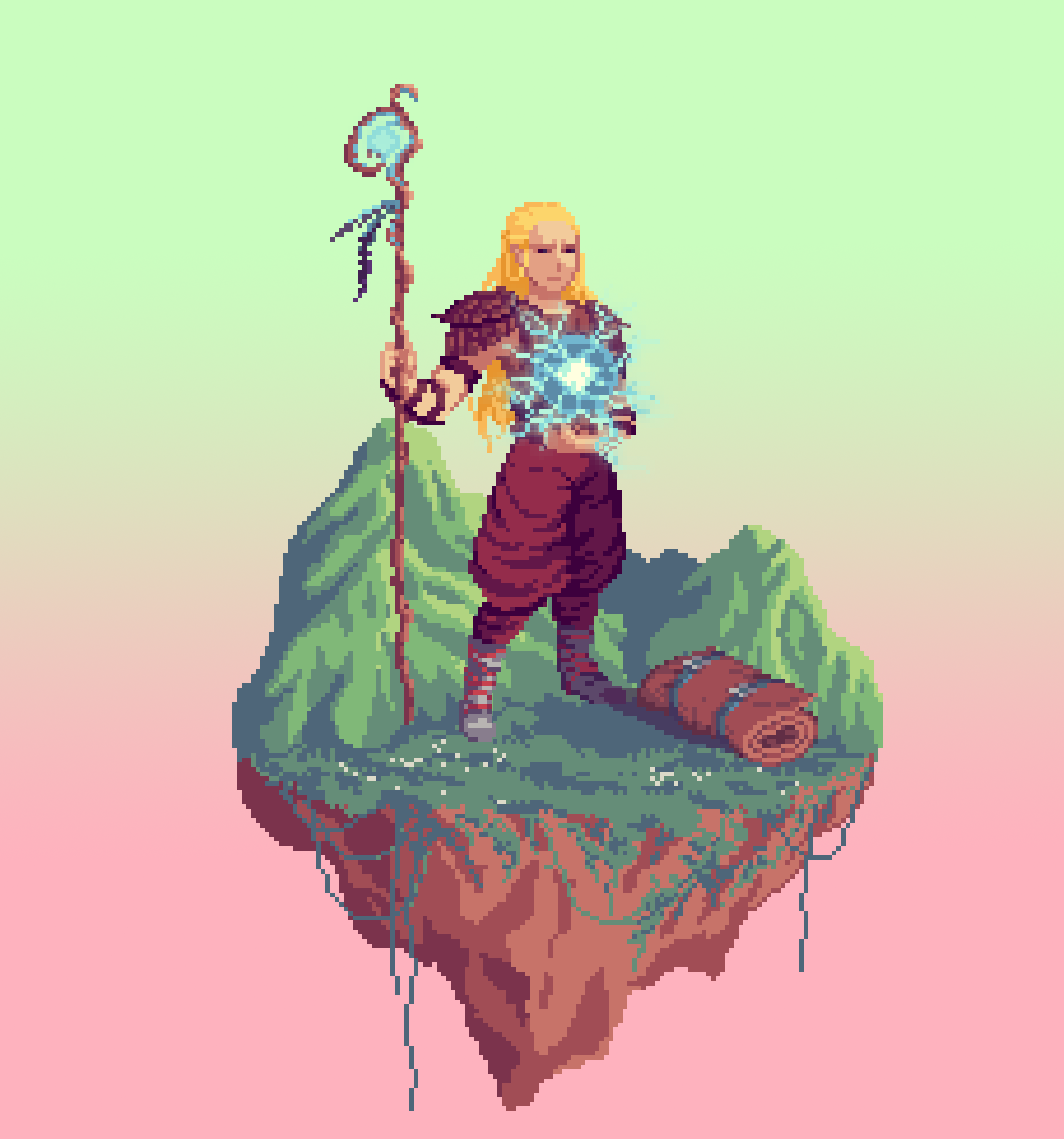 Sanddune Human Lunomancy Oracle Wizard Pride of The Mountains + Bedroll