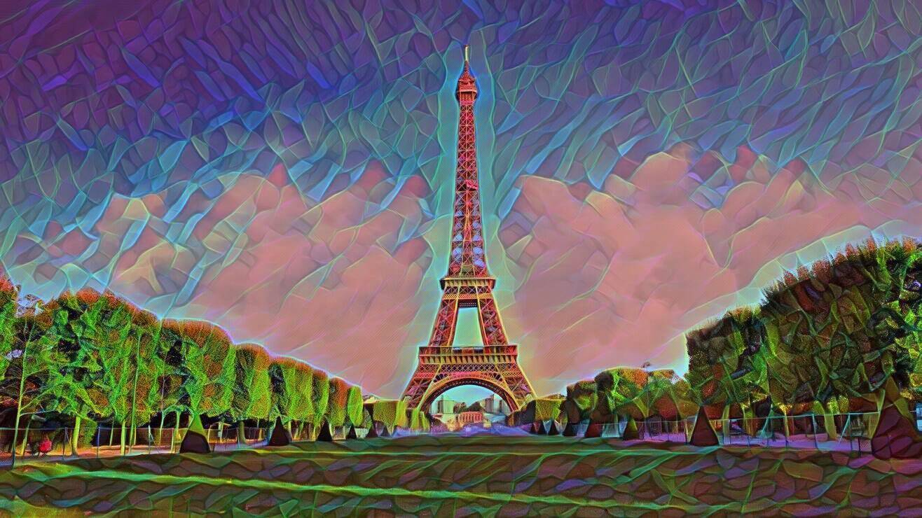 Eiffel Tower on Ecstacy 