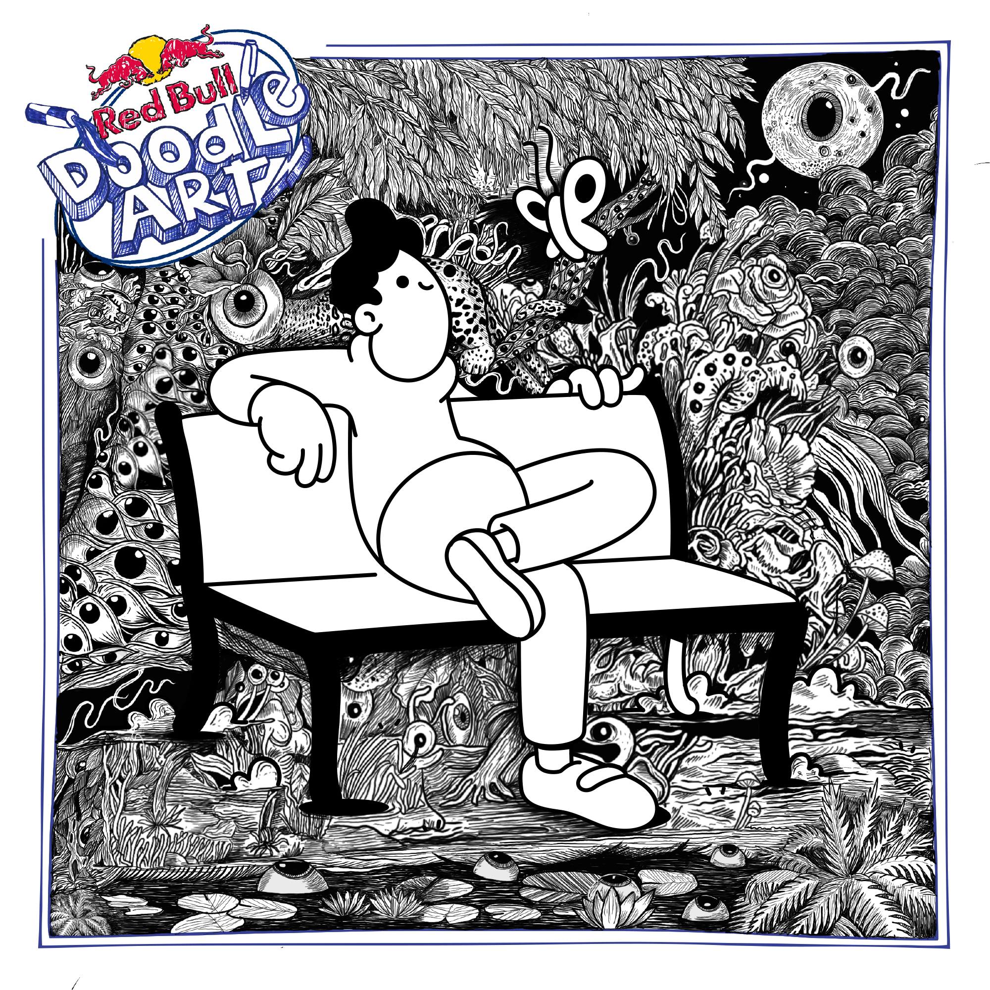 Red Bull Doodle Art Collection mentored by Burnt Toast #6489/12935
