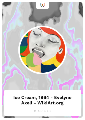 Ice Cream, 1964 - Evelyne Axell - WikiArt.org