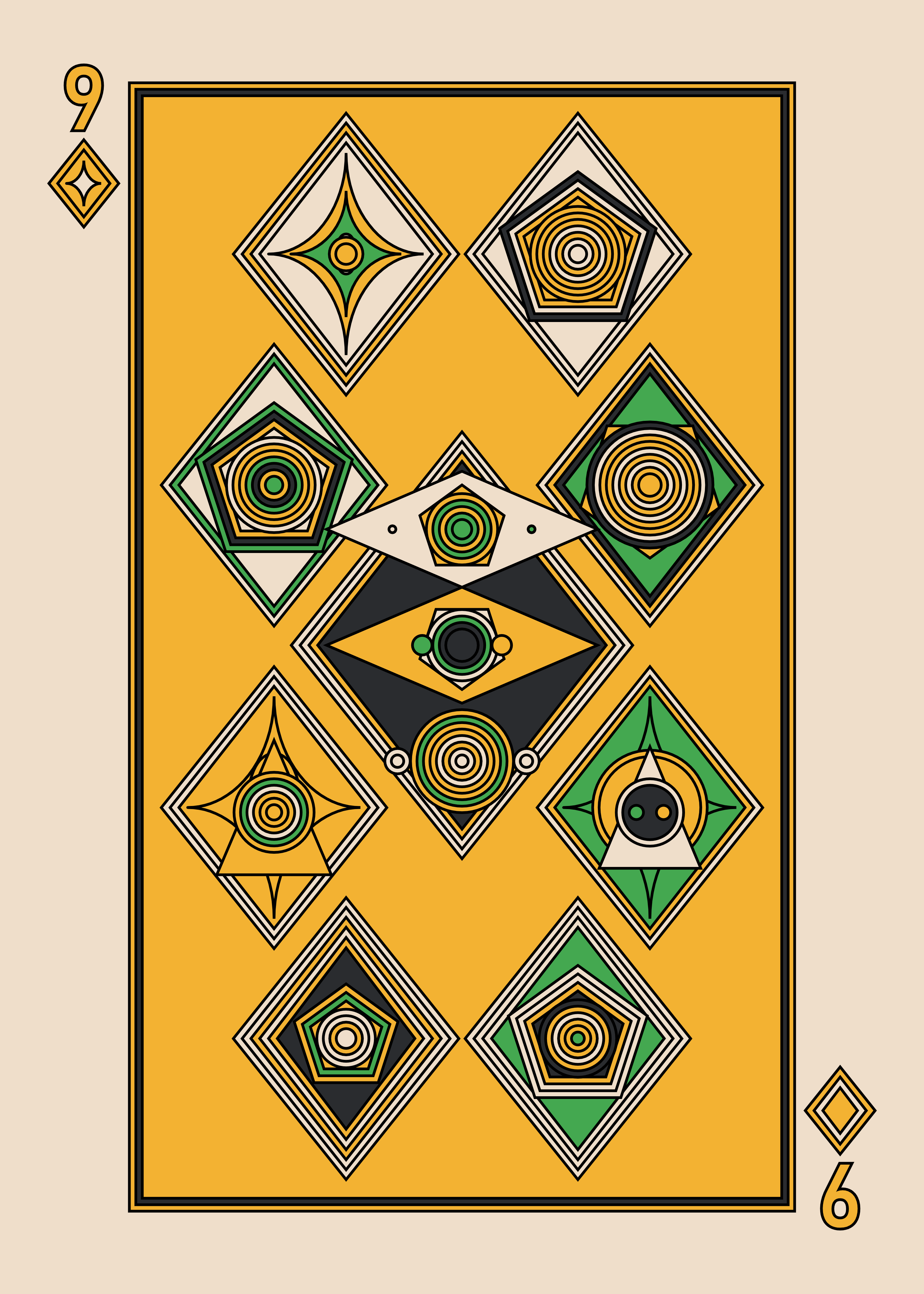 Nine of Diamonds Dark