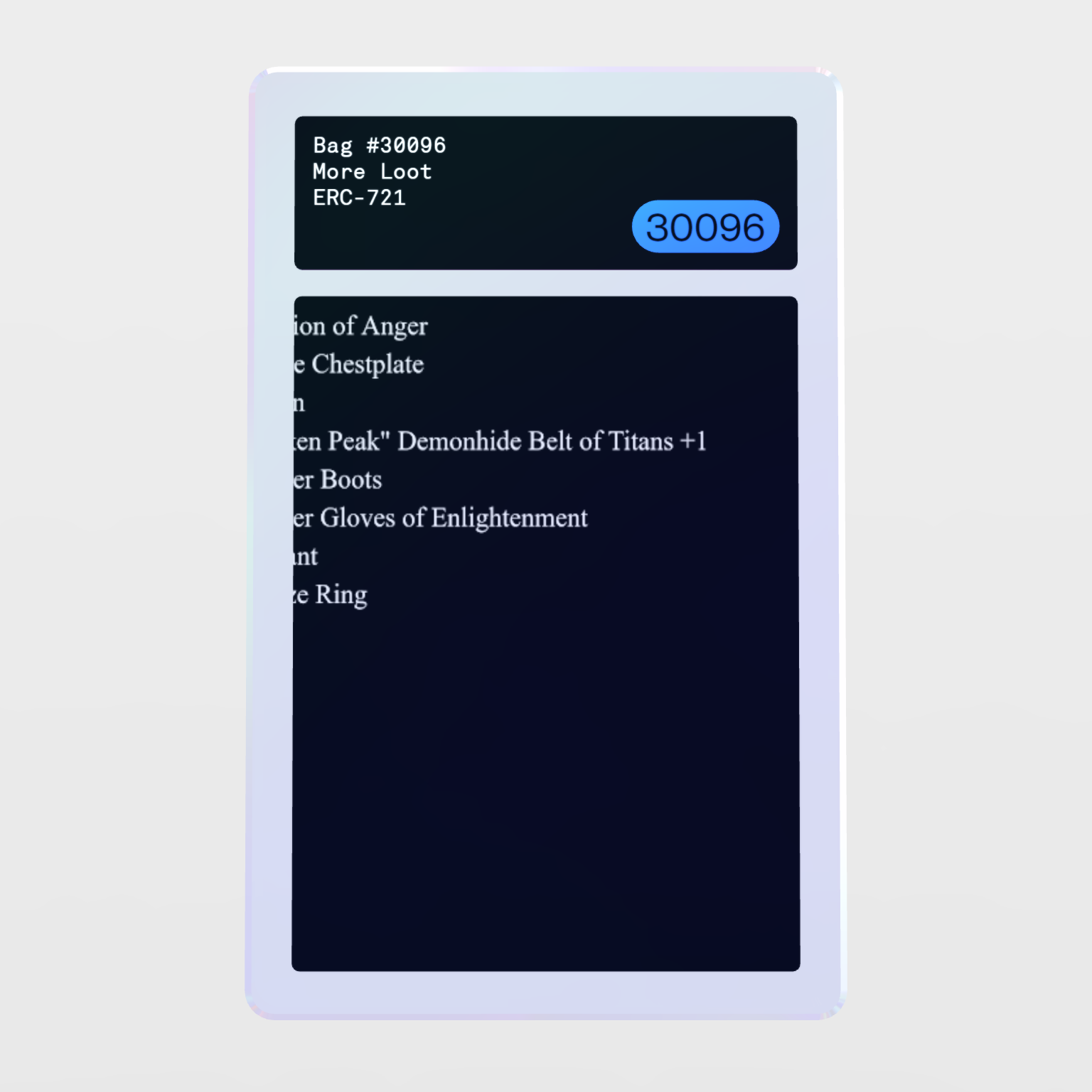 Minter Token - More Loot #30096