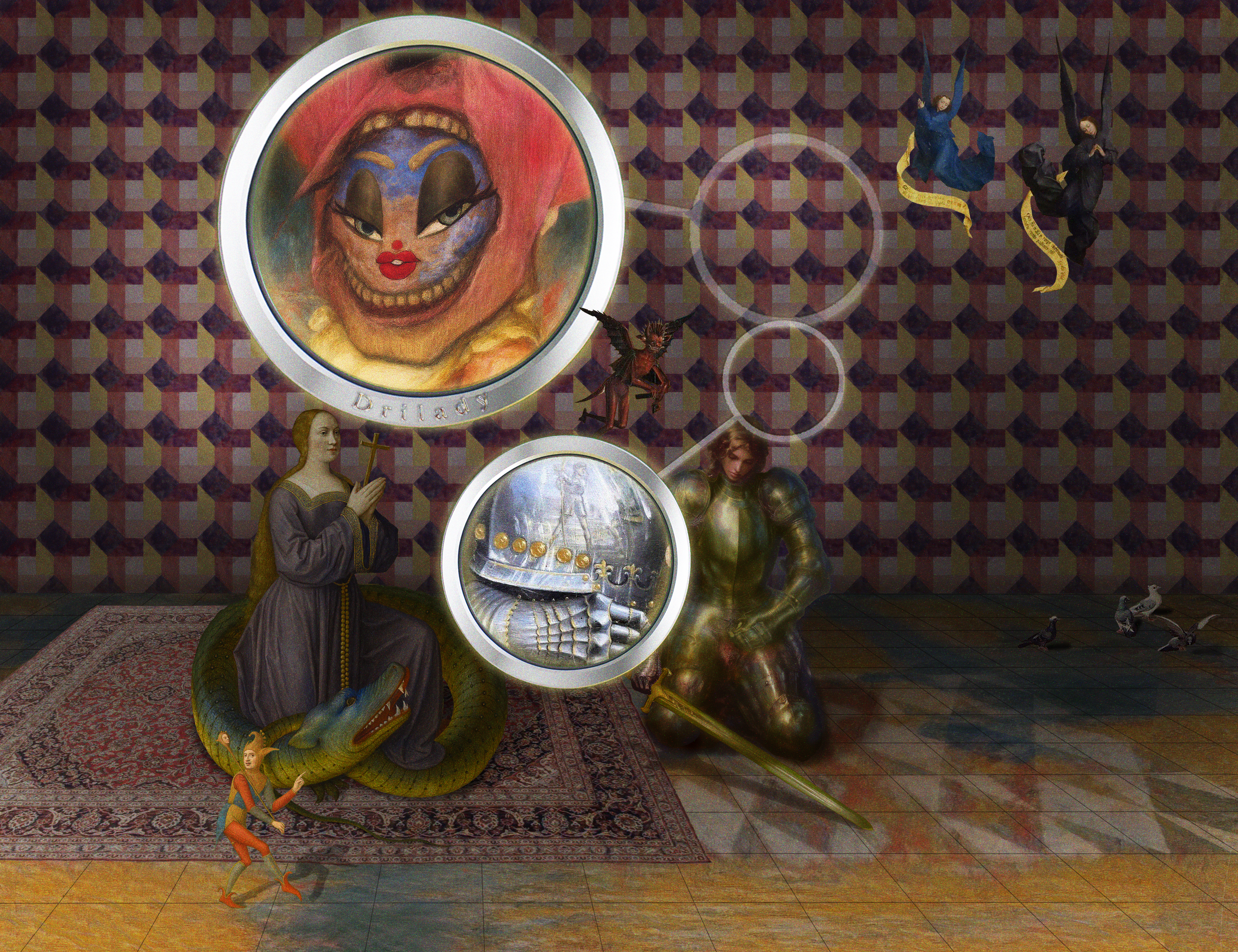 The Pilgrim’s Living Room Crucifixion; Mona Lisa Hyper-Gamble #161