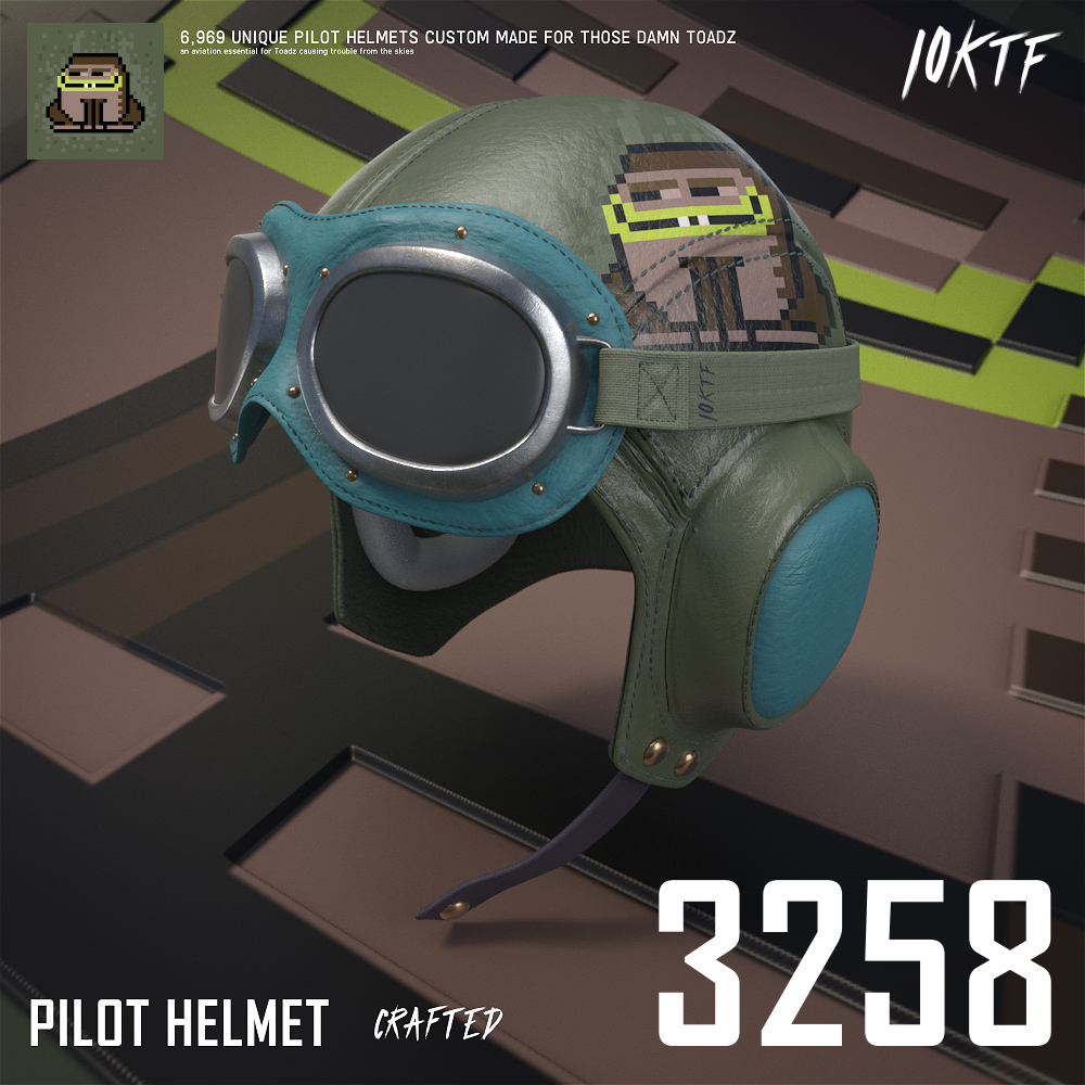 Toadz Pilot Helmet #3258