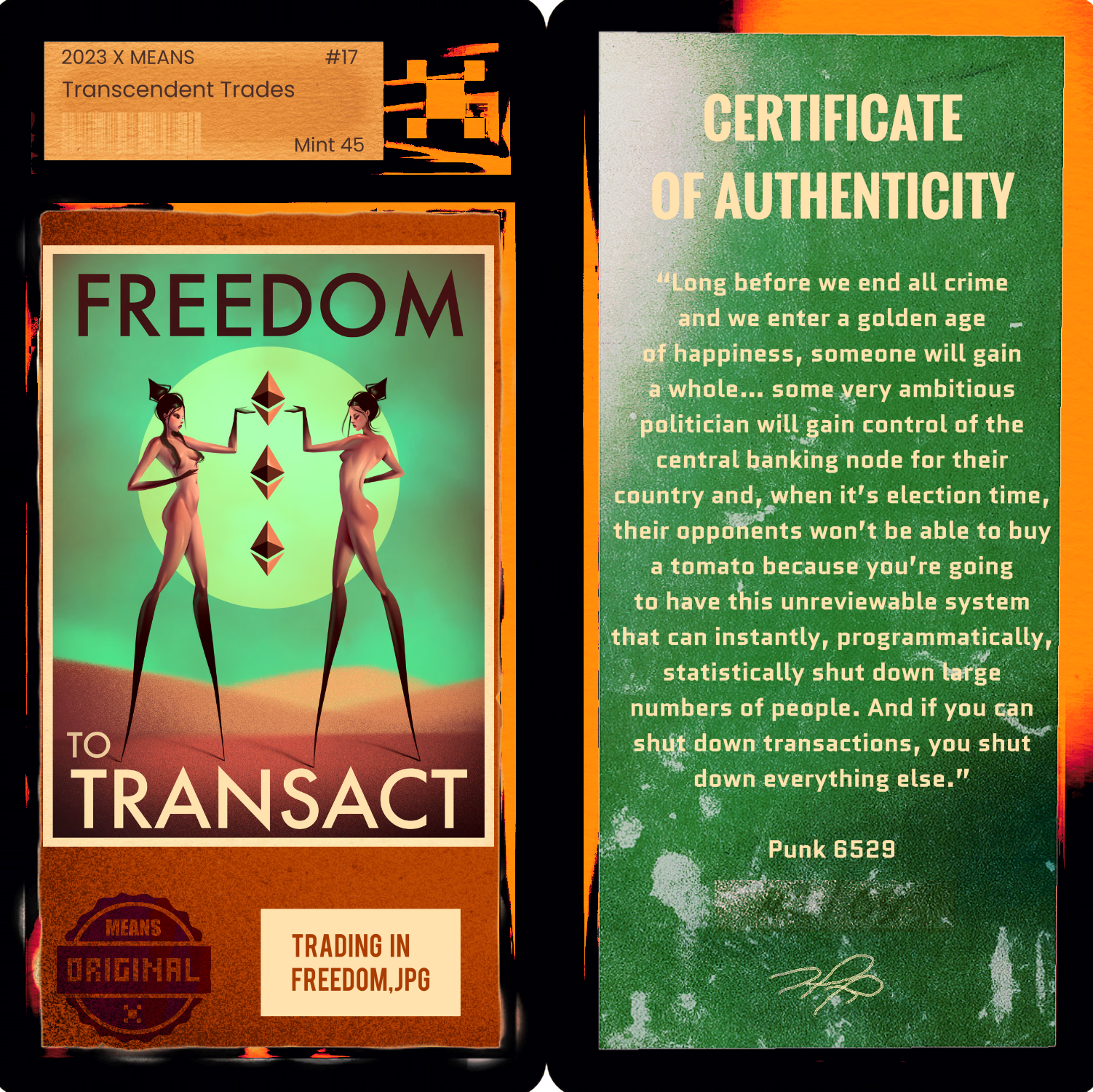 Trading in Freedom