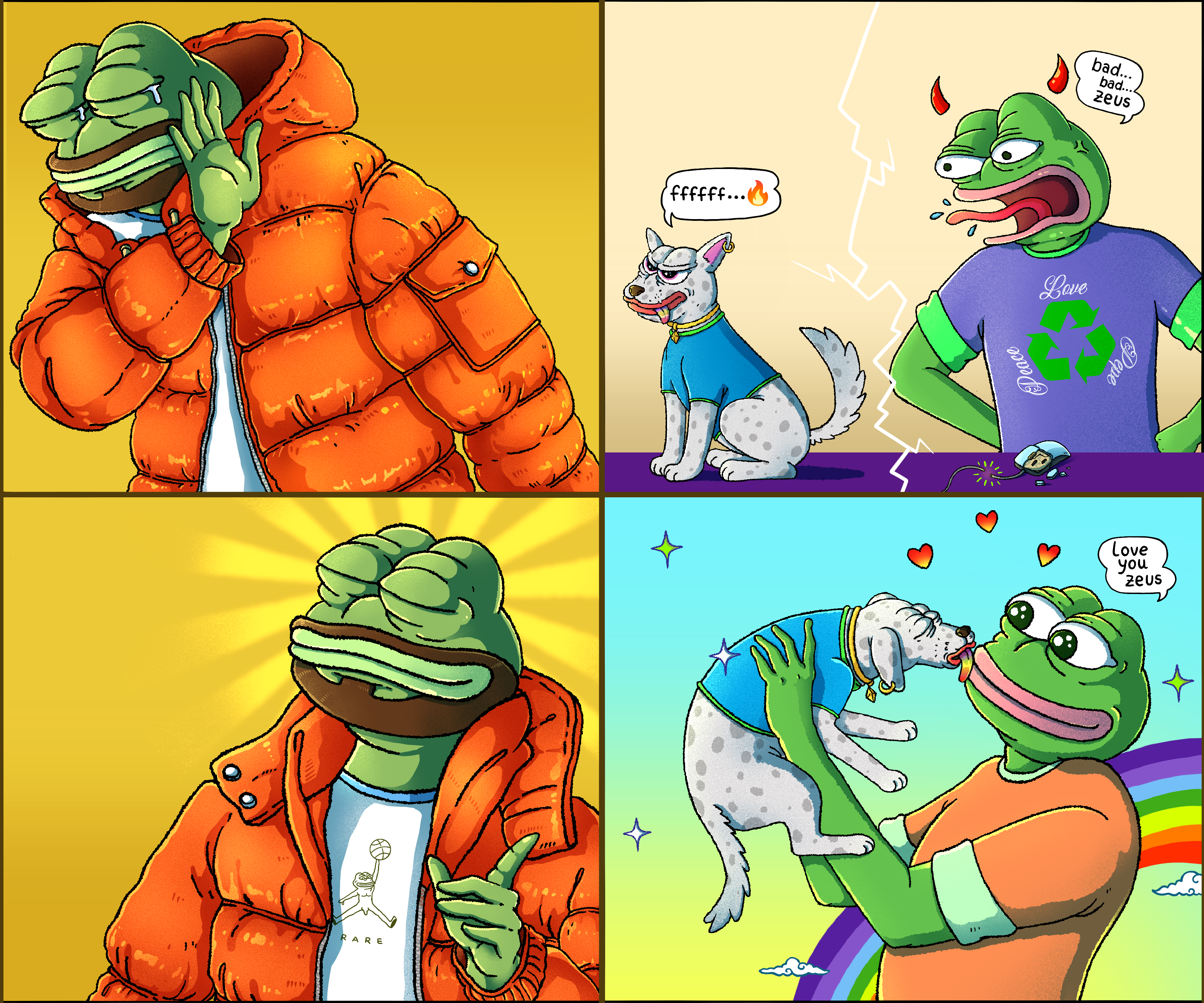 Love you Zeus ❤️ ☮️ 🐸