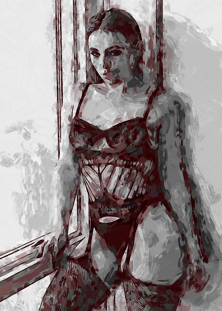 Sexy Girl Painting #14