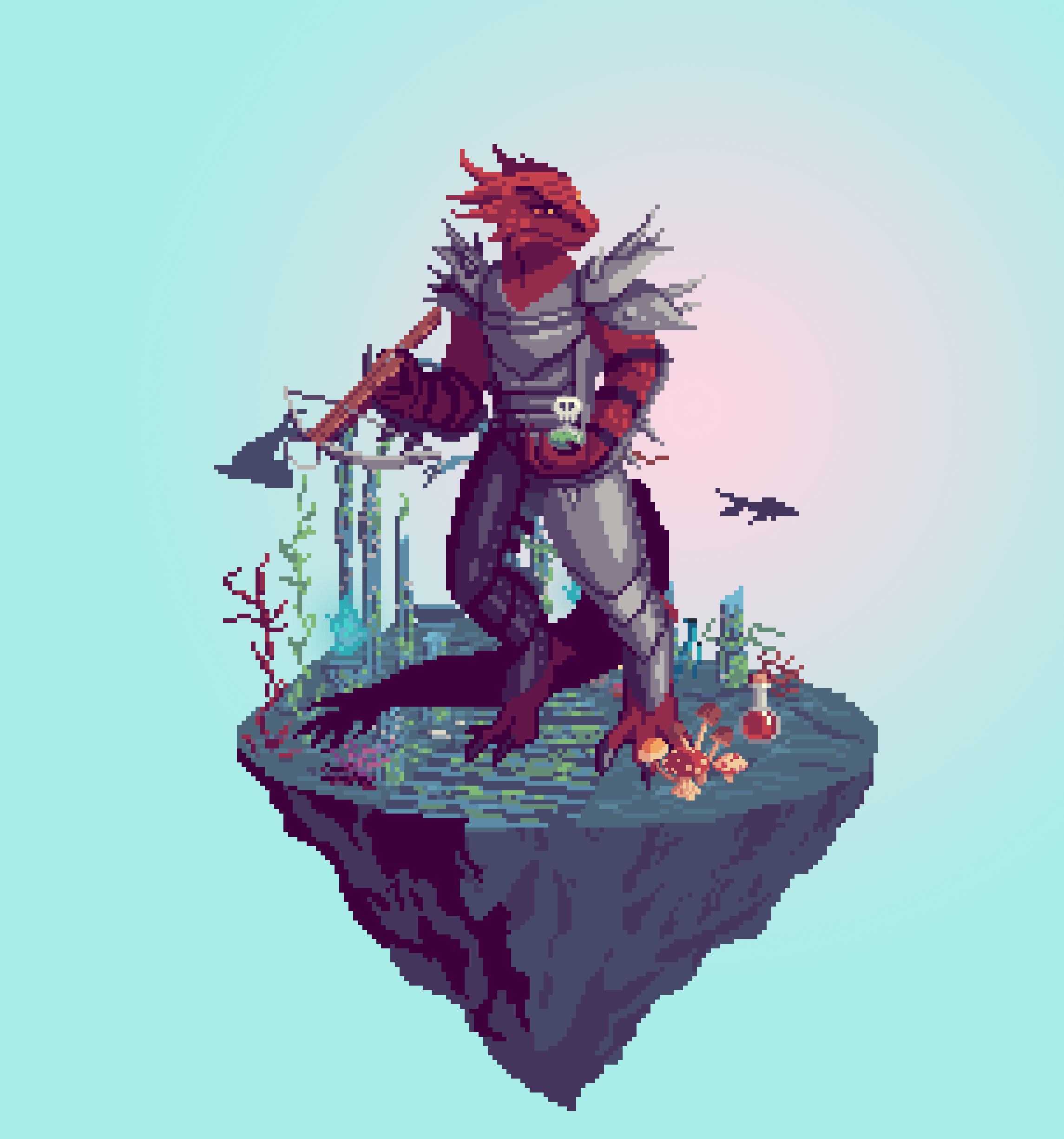 Forge Half-Dragon Toxinbolt Rogue Acolyte of The Temple + Potion
