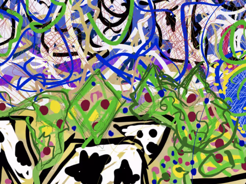 "Alien Space Cows #1 block #3"