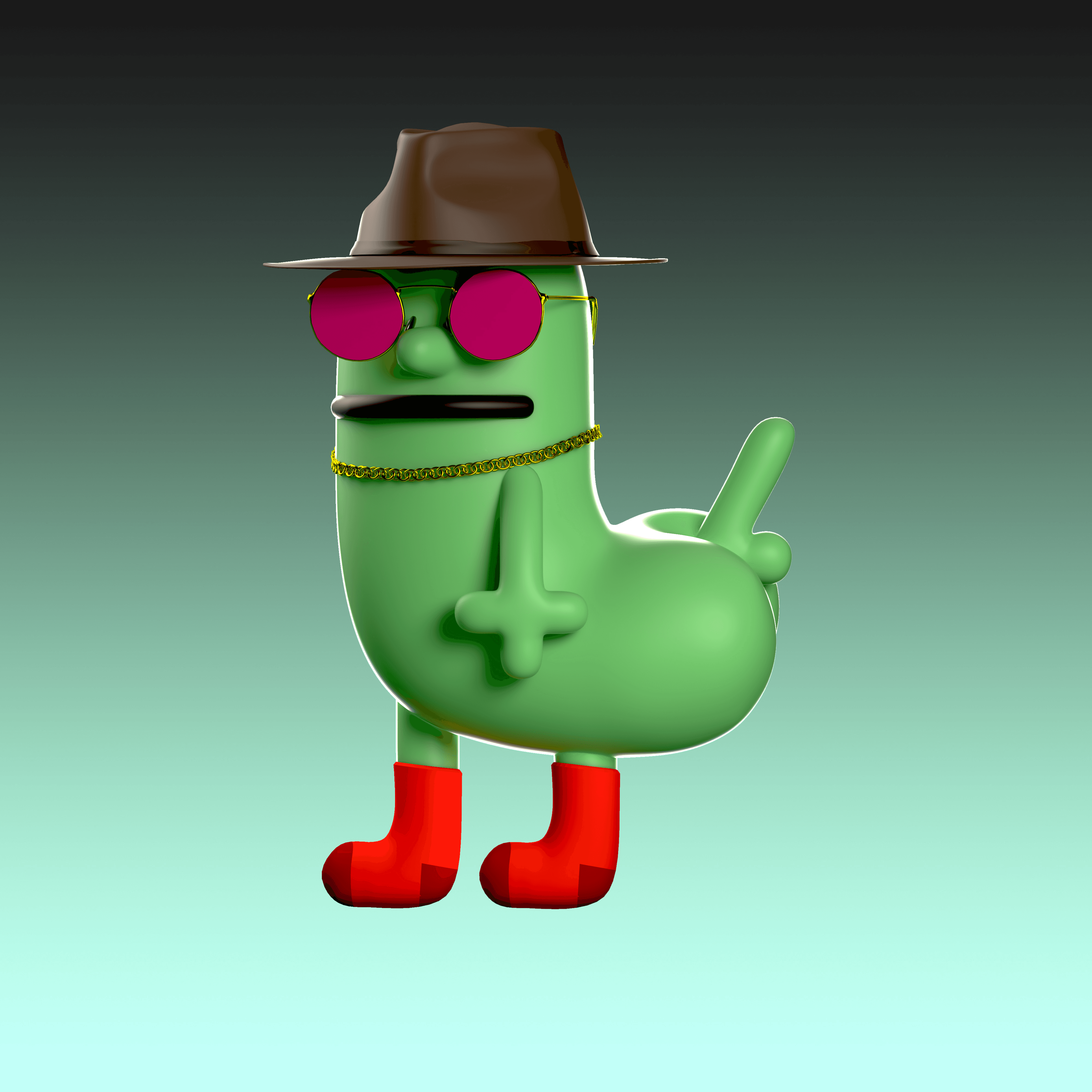 3D CryptoDickbutt #25