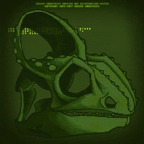 💀10 | CGA SKULL 05 | Chameleon
