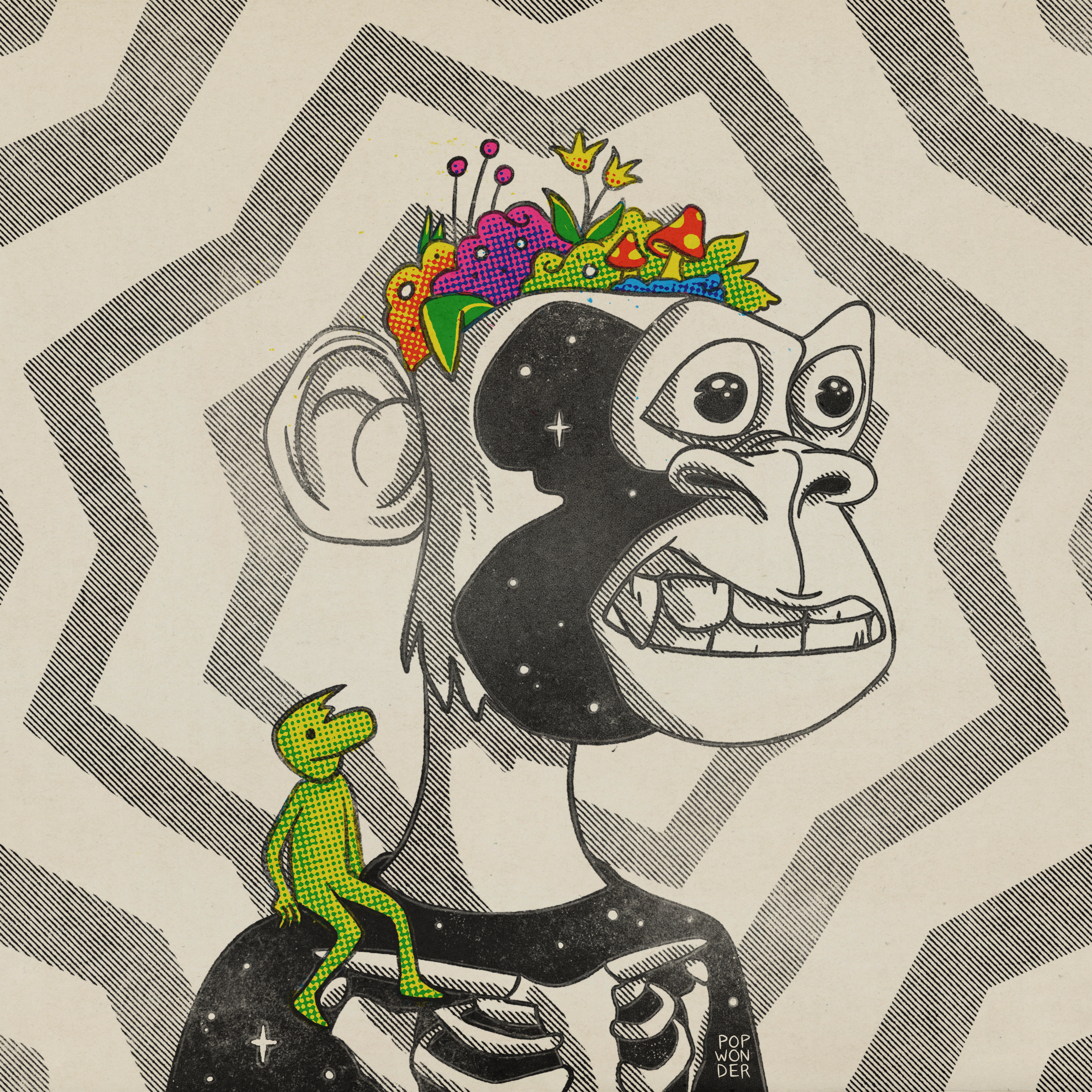 Bored Ape #513 // Pop Wonder Remix