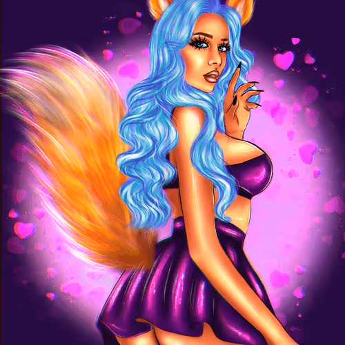 Flirty fox by @arty_toma
