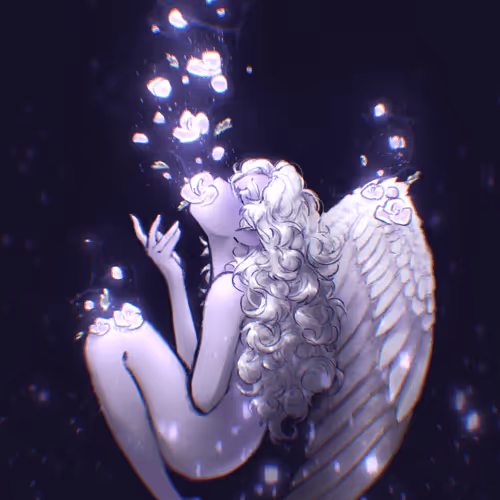 The silence flower angel