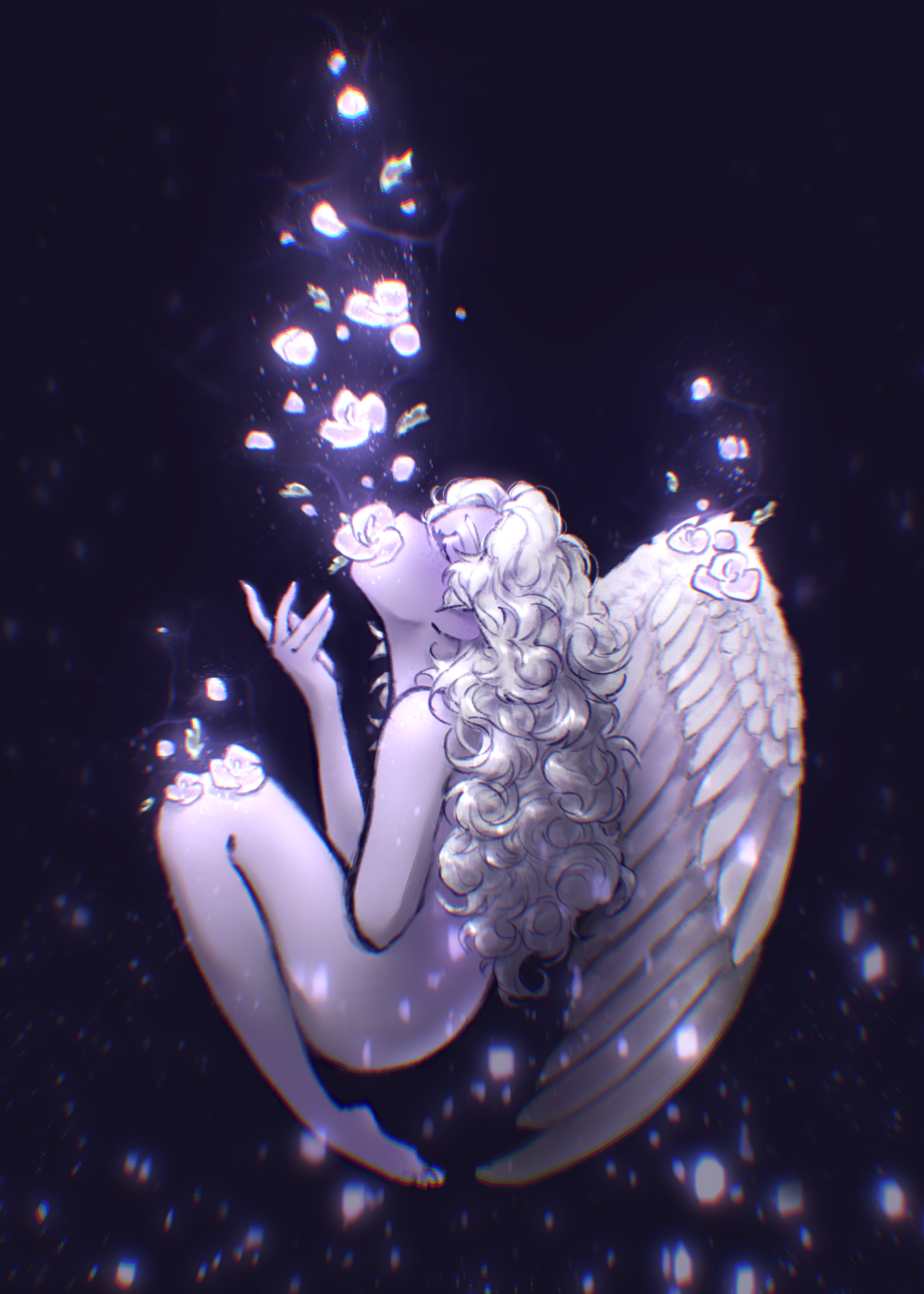 The silence flower angel