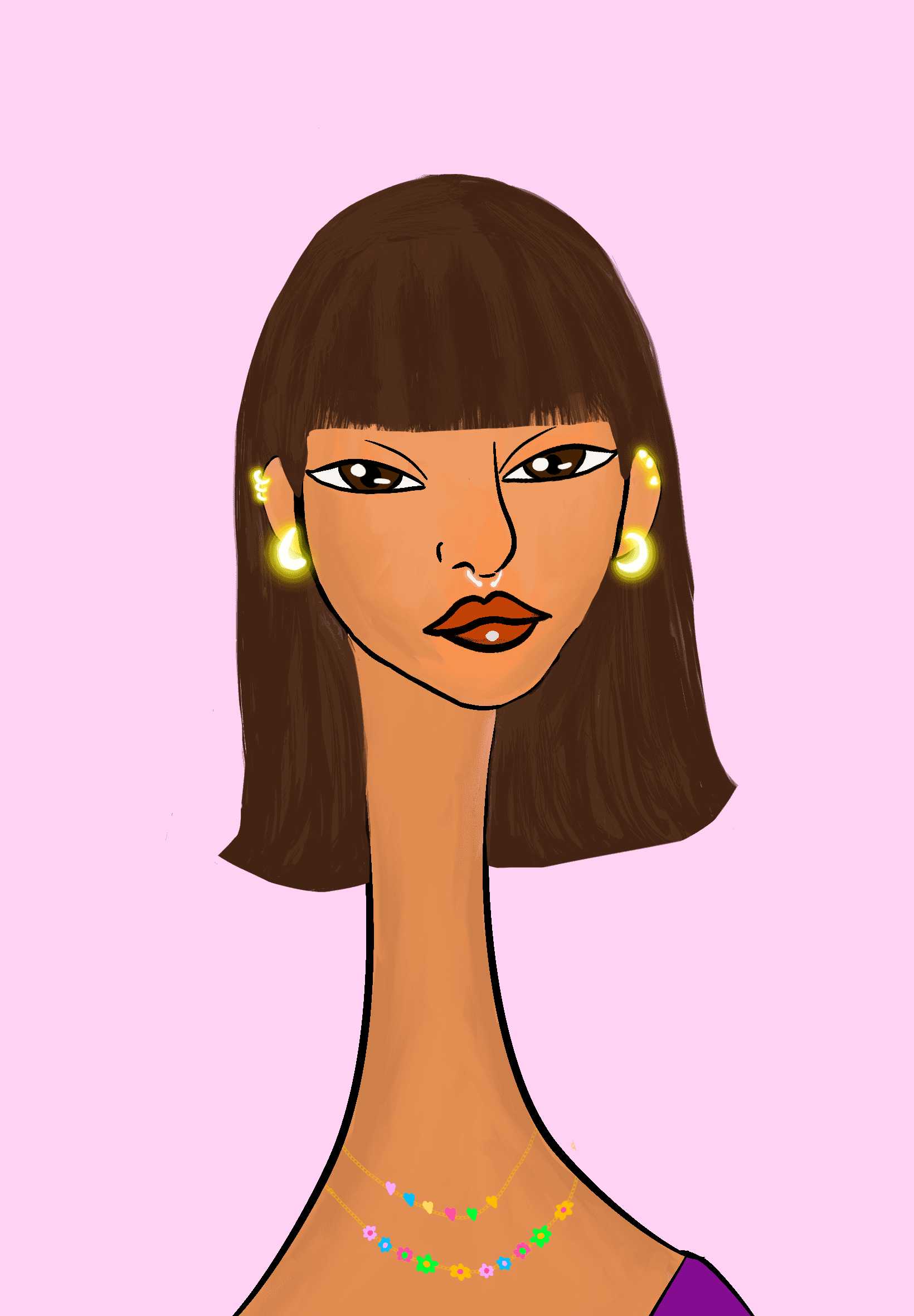Long Neckie Lady #3128