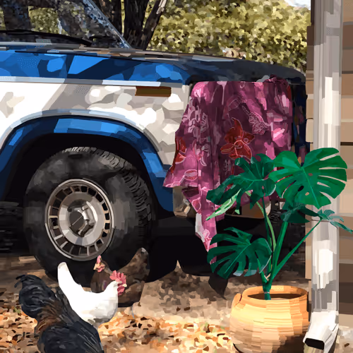 Chickens in the Yard