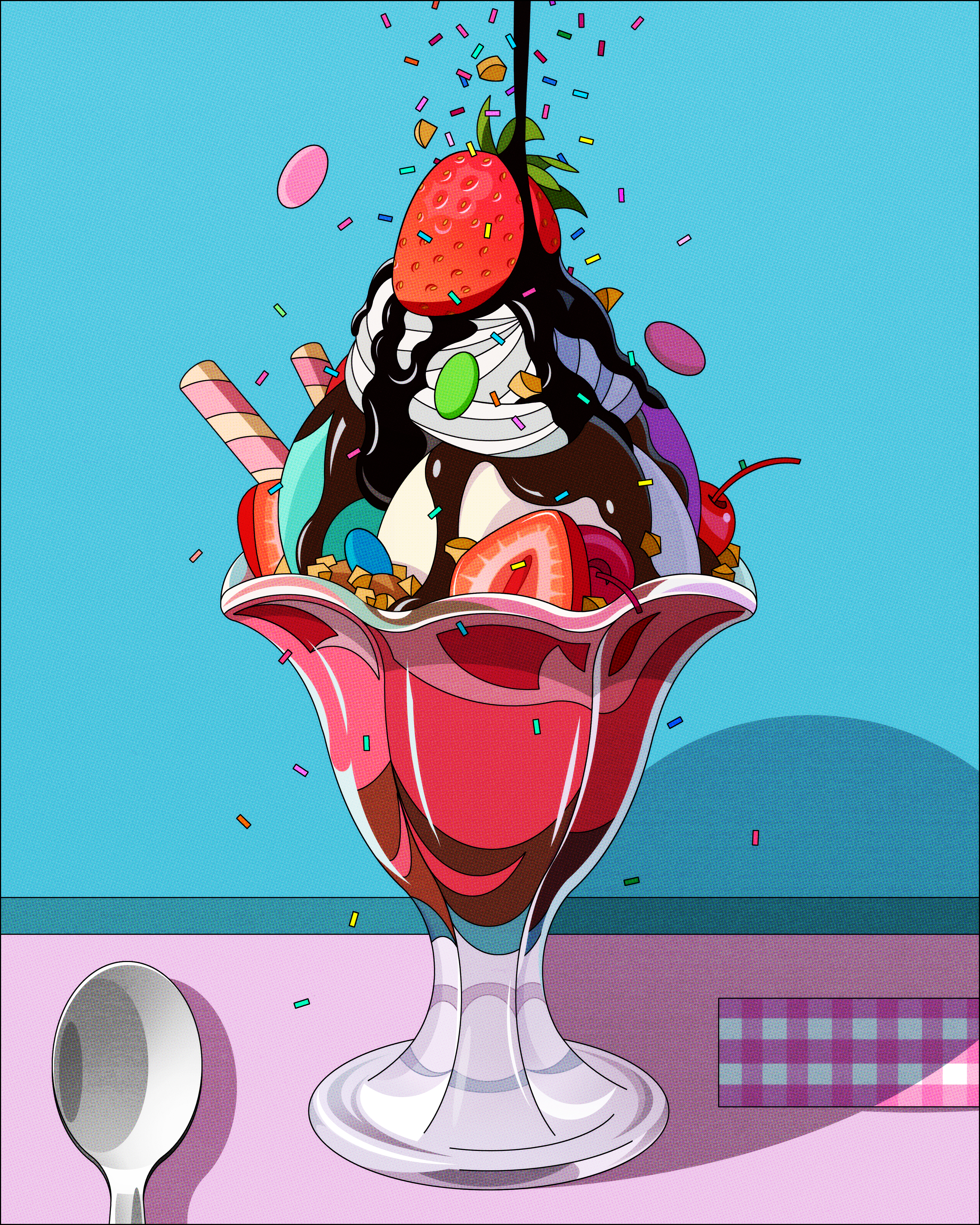 Strawberry Sundae 
