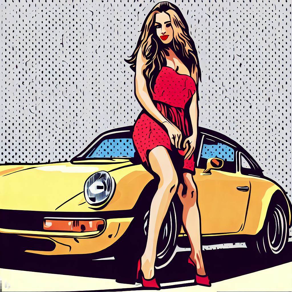 Glorious Girls with Famed Cars #105