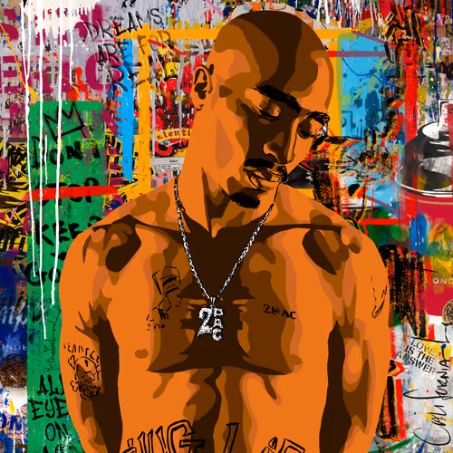 2Pac by Mr. Brainwash #314