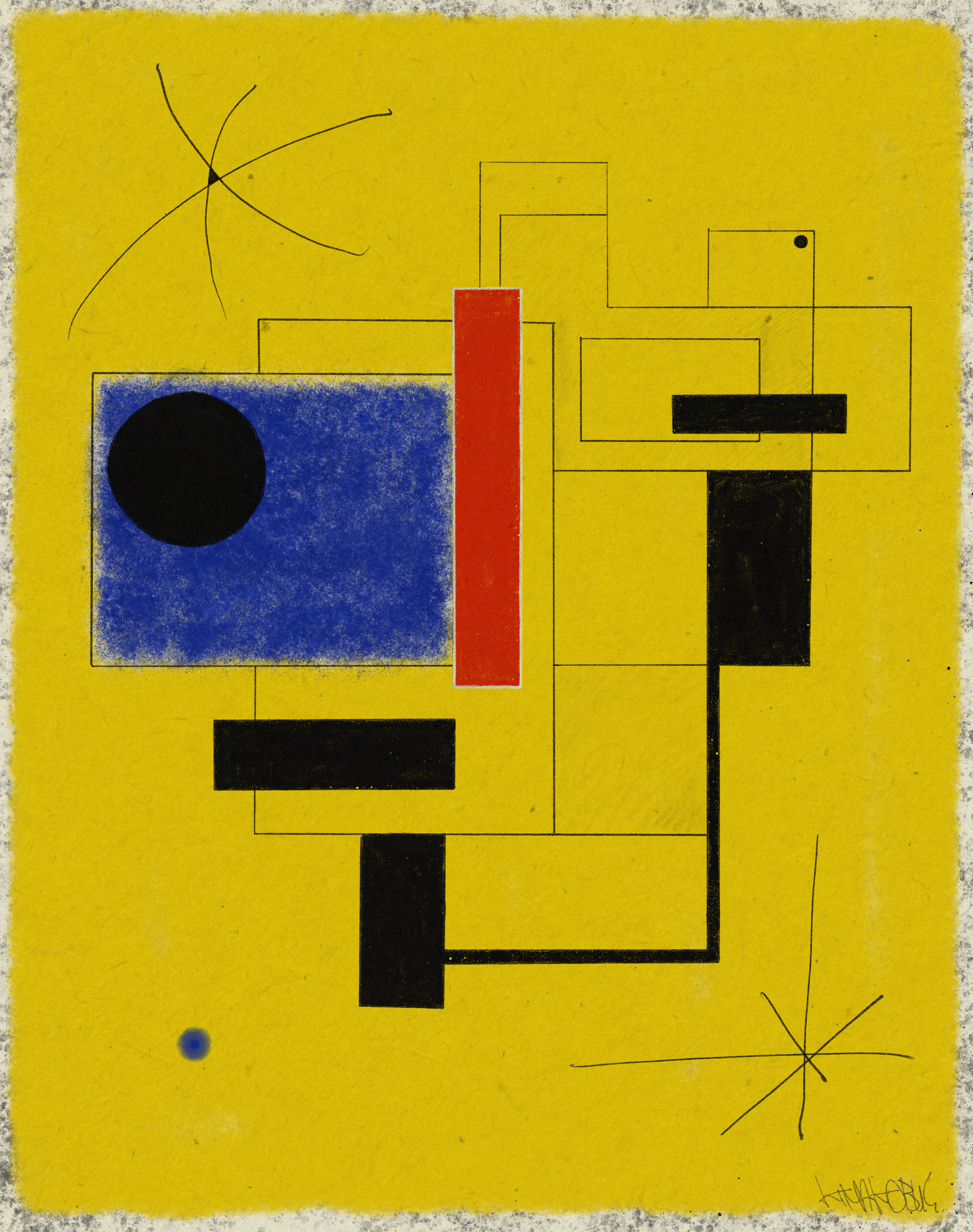 Non-Objective Composition (Royal Pulse)