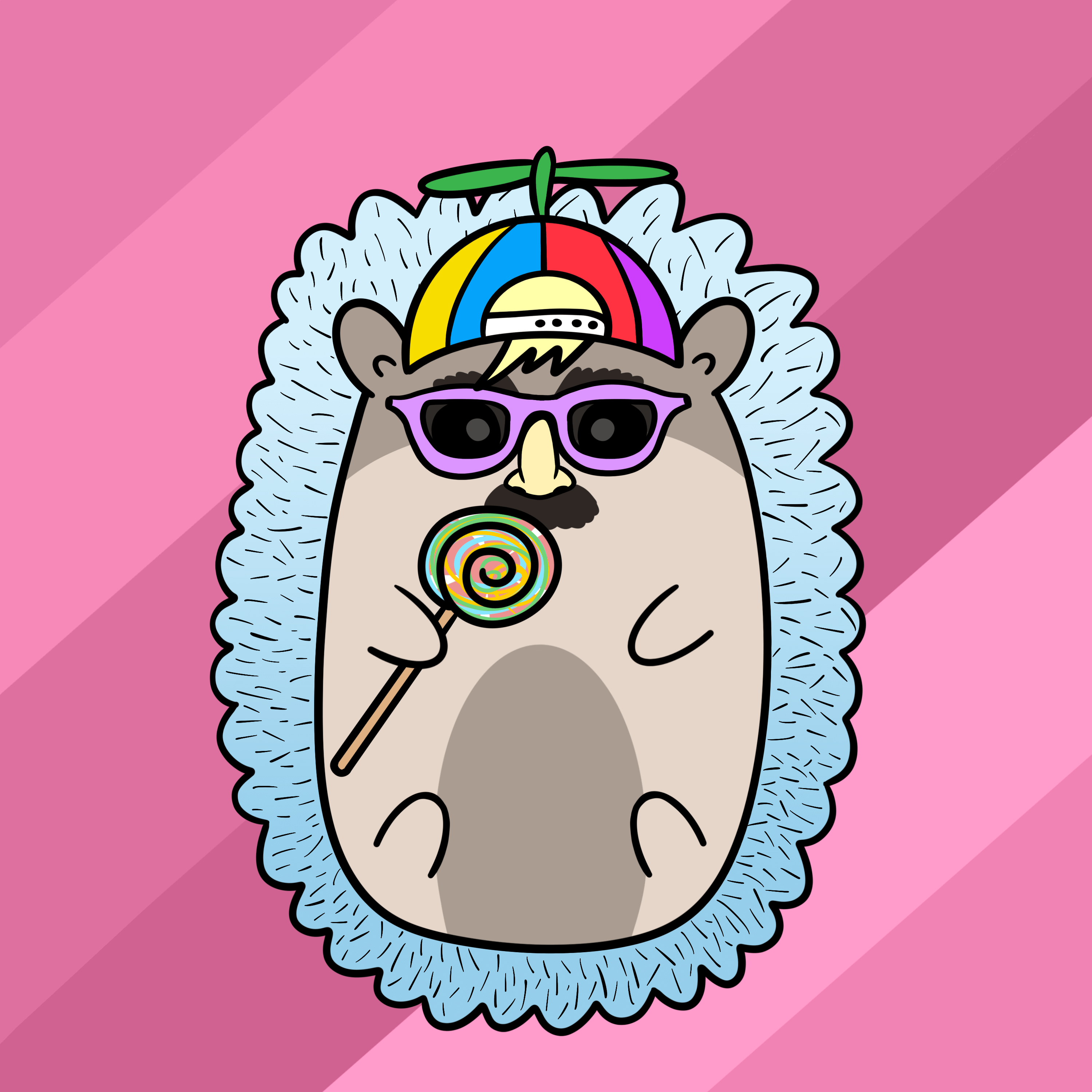 Mini Fluffy Hedgehog #136