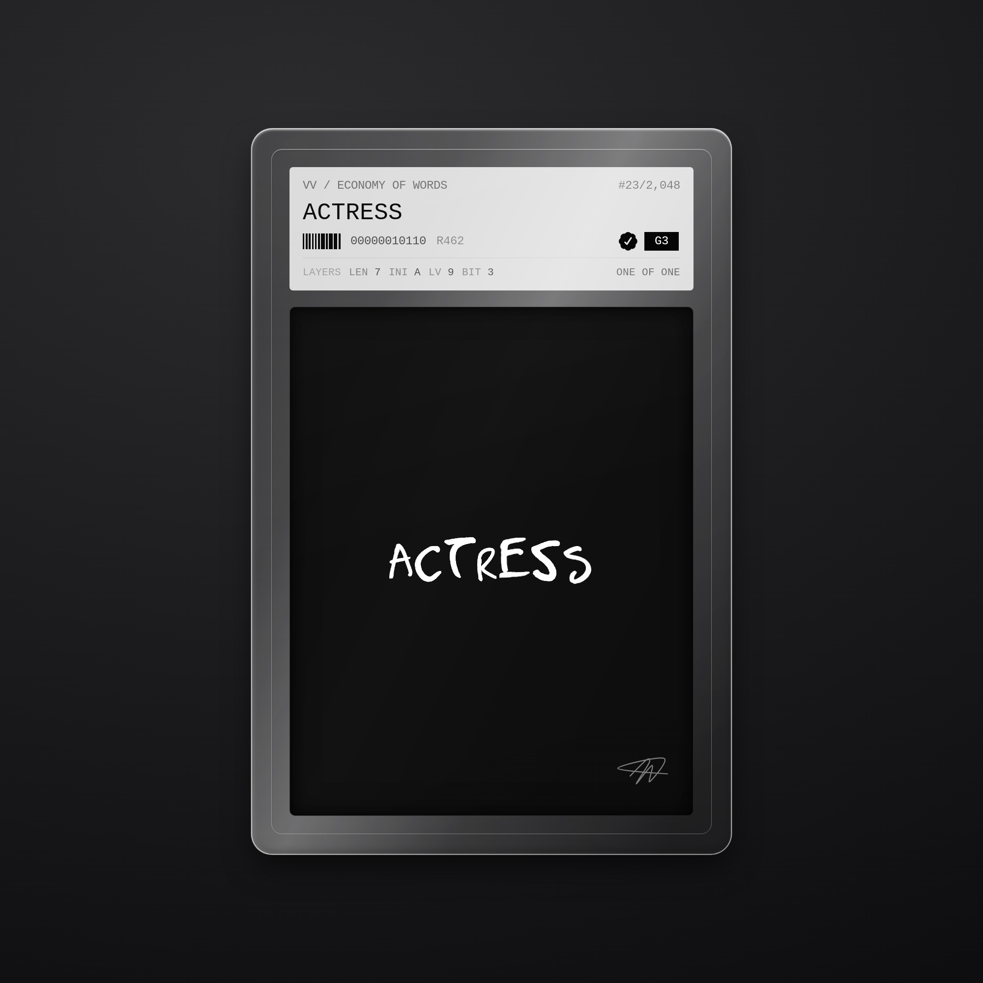 ACTRESS · #23