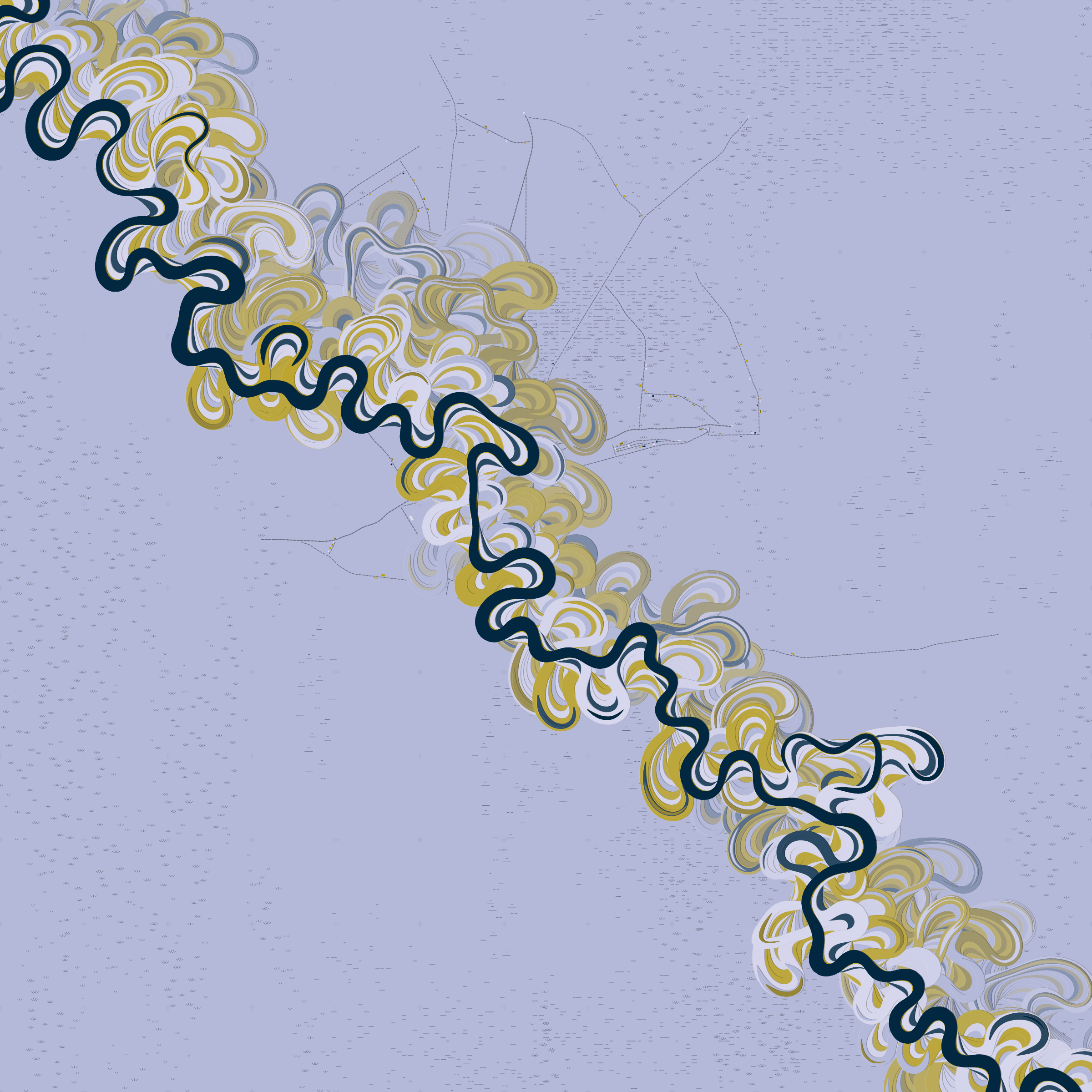 Ancient Courses of Fictional Rivers #1