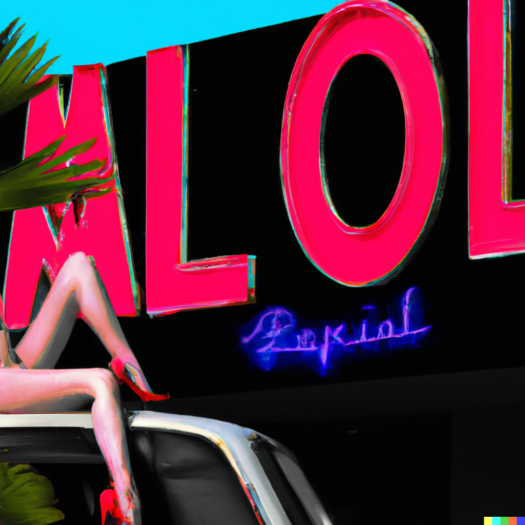 MISS AL SIMPSON X DALL-E 2 - LOST MOTEL 56 — Miss AL Simpson, Scottish cryptoartist