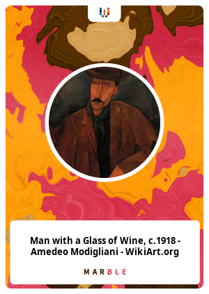 Man with a Glass of Wine, c.1918 - Amedeo Modigliani - WikiArt.org